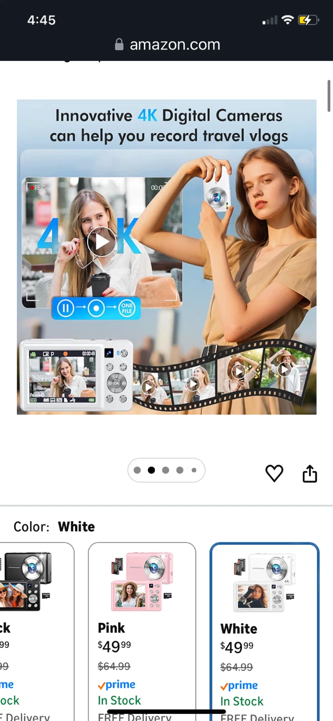 Big sale-Froitx 4K Digital Camera - Vlogging Ready! - photo 2