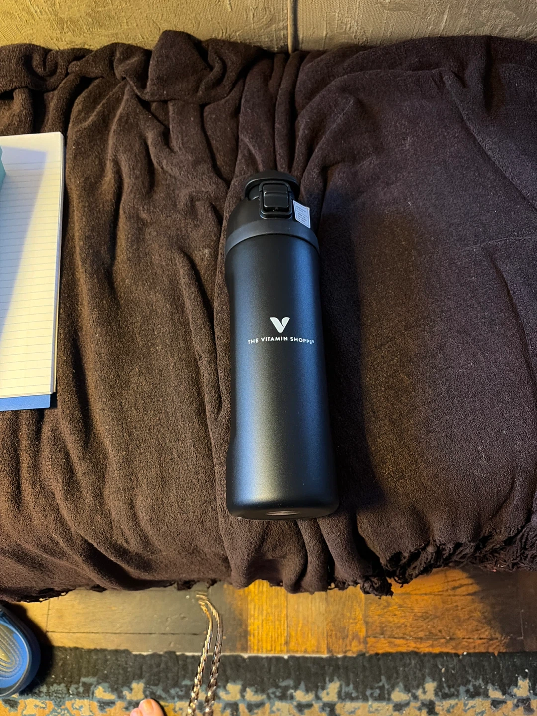 The Vitamin Shoppe Black Water Bottle