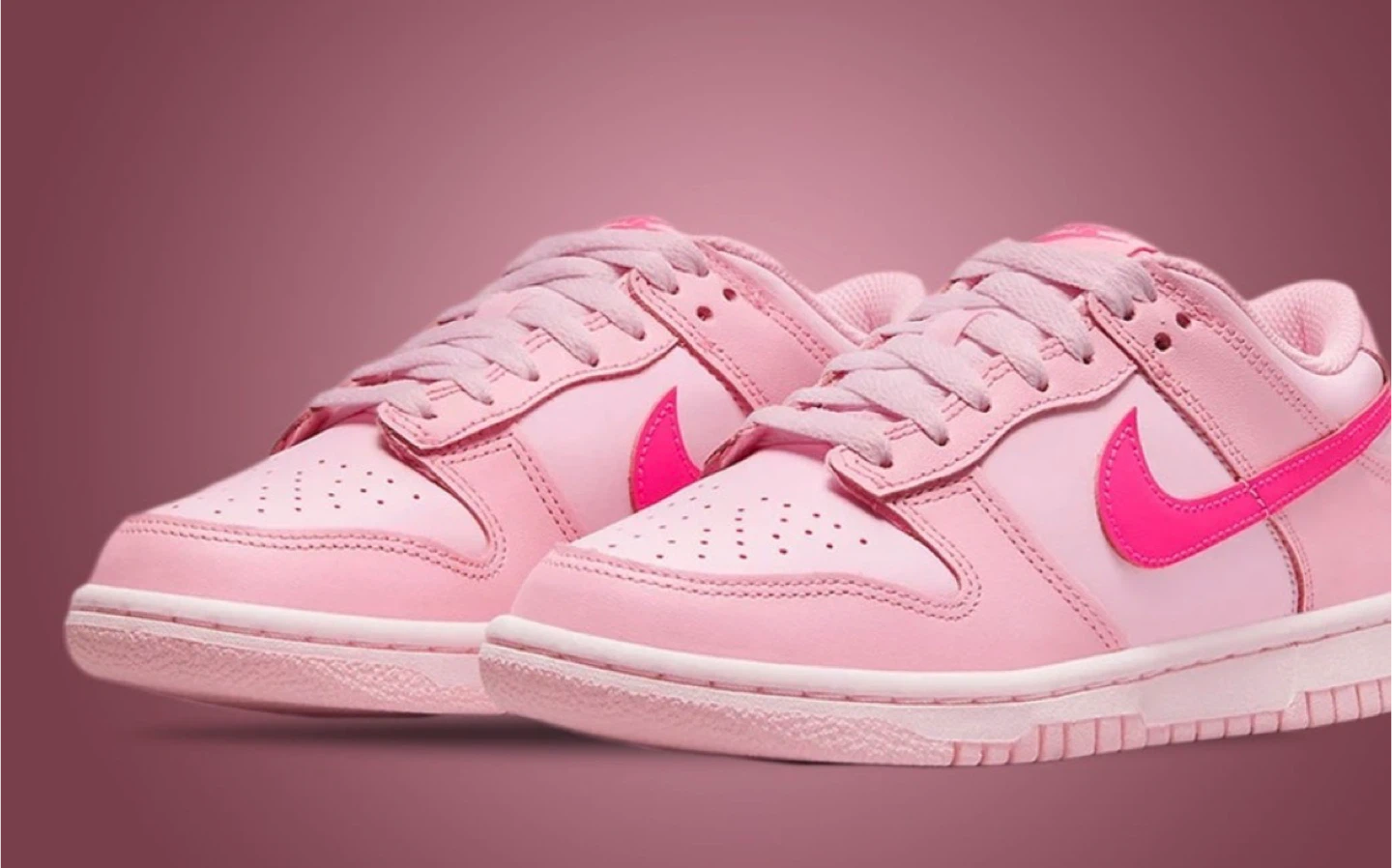 Nike Dunk Low Triple Pink Women's Sneakers US 5.5