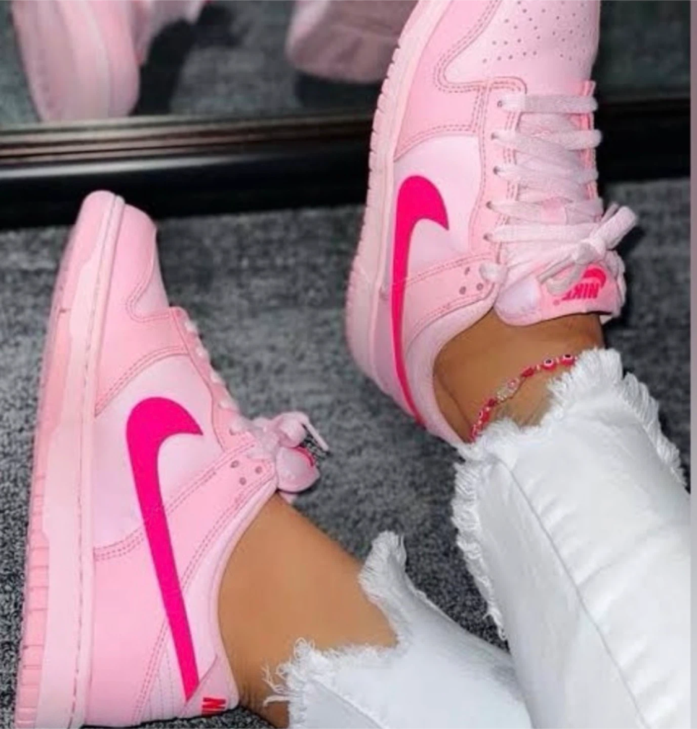 Nike Dunk Low Triple Pink Women's Sneakers US 5.5 - photo 3