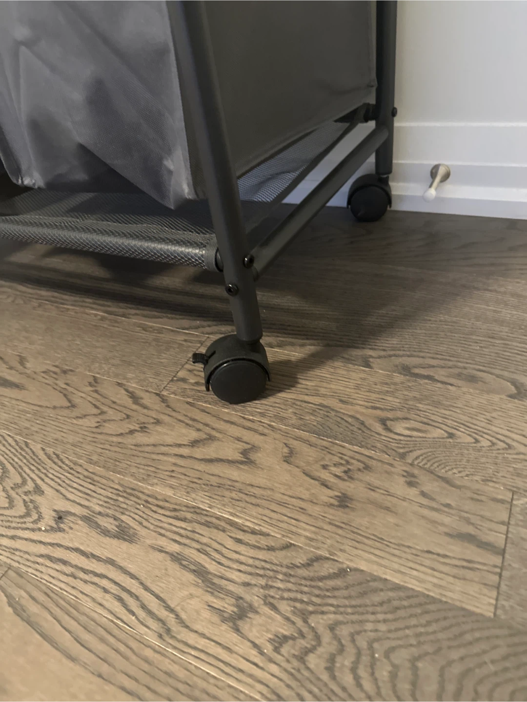 Grey 3-Bin Rolling Laundry Sorter - photo 5