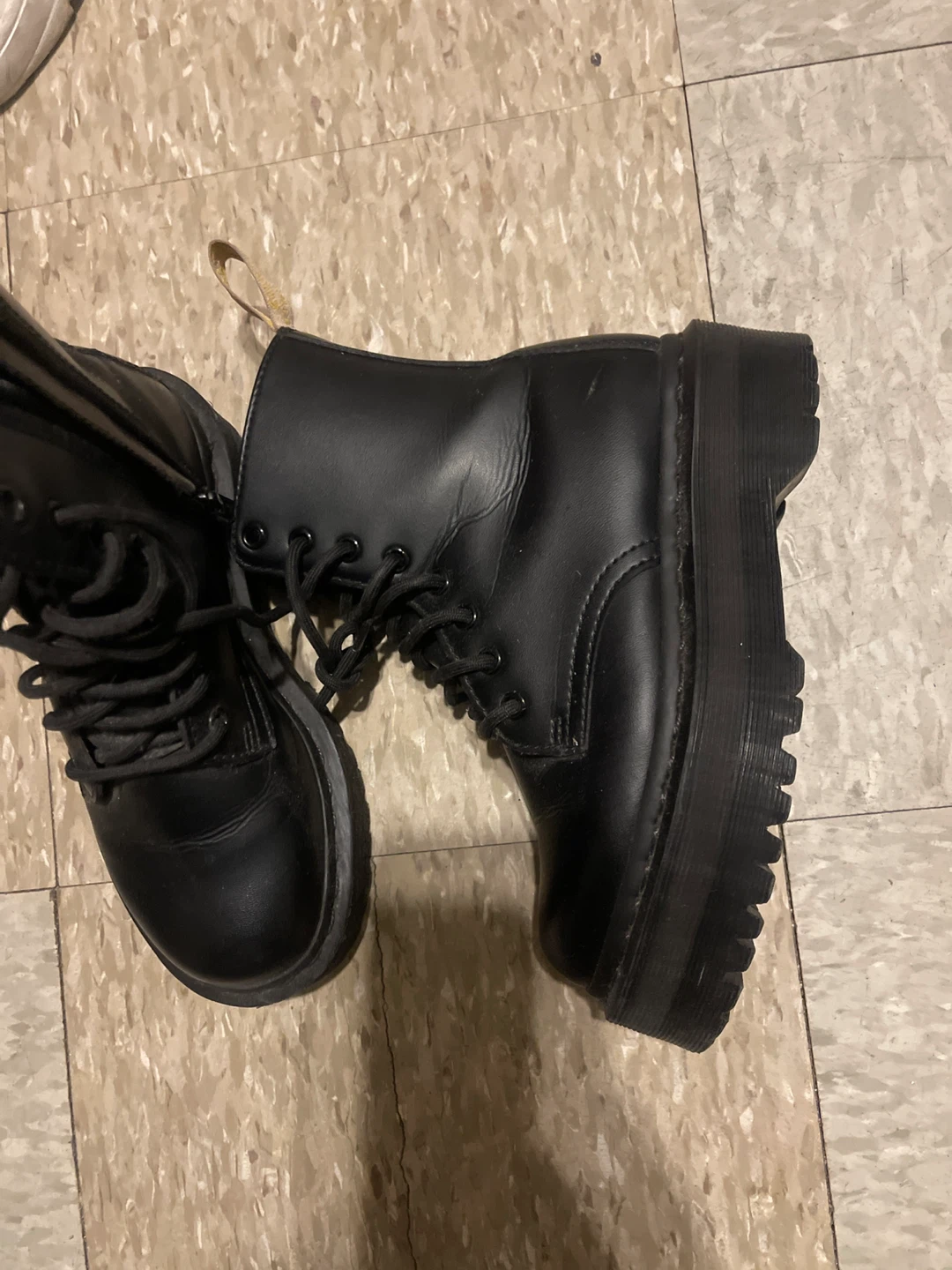 Black Dr. Martens Platform Boots - photo 2