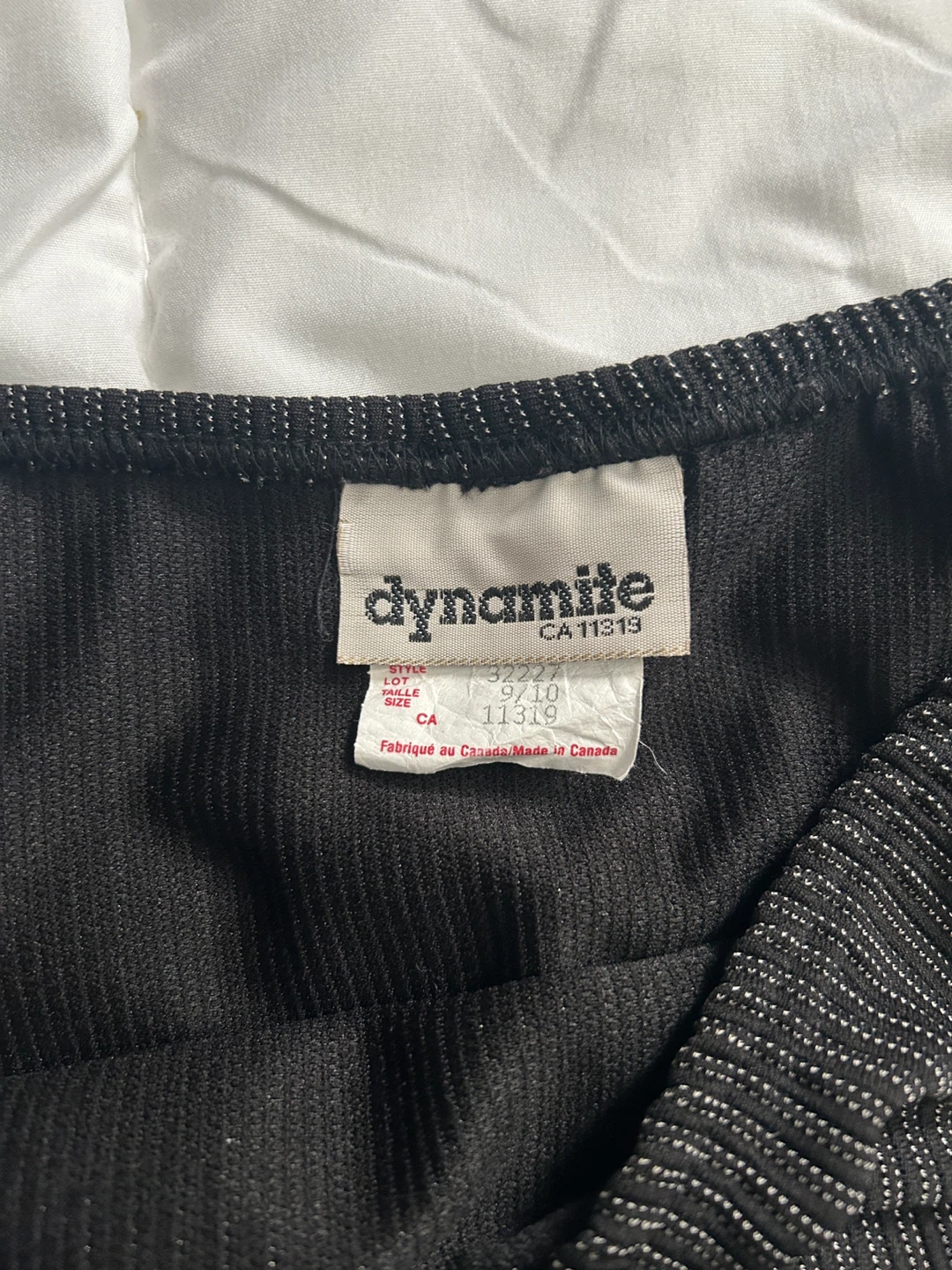 Vintage 90s Dynamite Black Ribbed Mini Skirt - photo 5