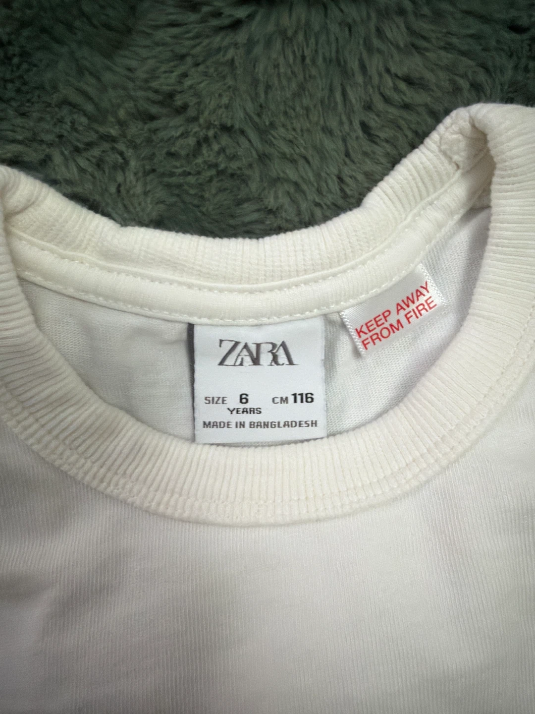 Zara Kids Sweatshirt and T-Shirt Set - Green & White - photo 2
