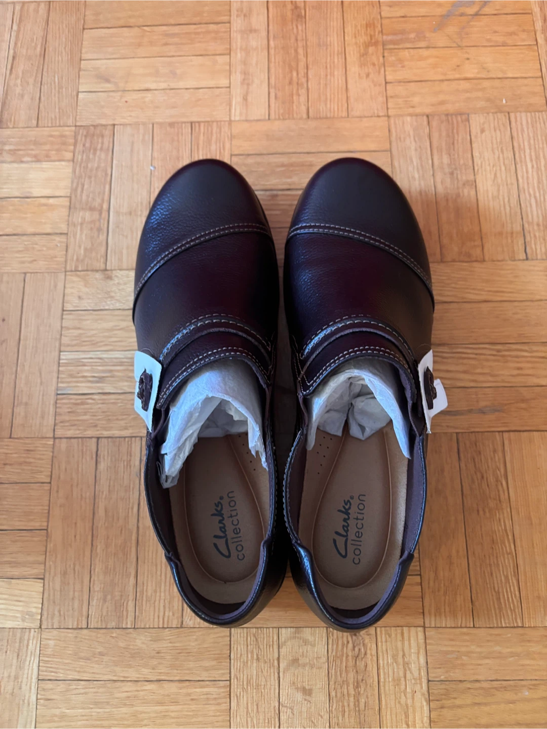 Clarks Collection Women's Brown Leather Shoes - US Size 11