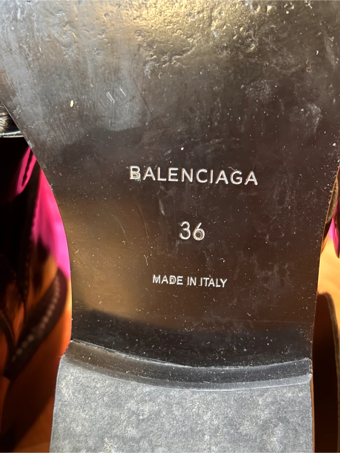 Balenciaga Black Leather Buckle Ankle Boots Size 36 - photo 3