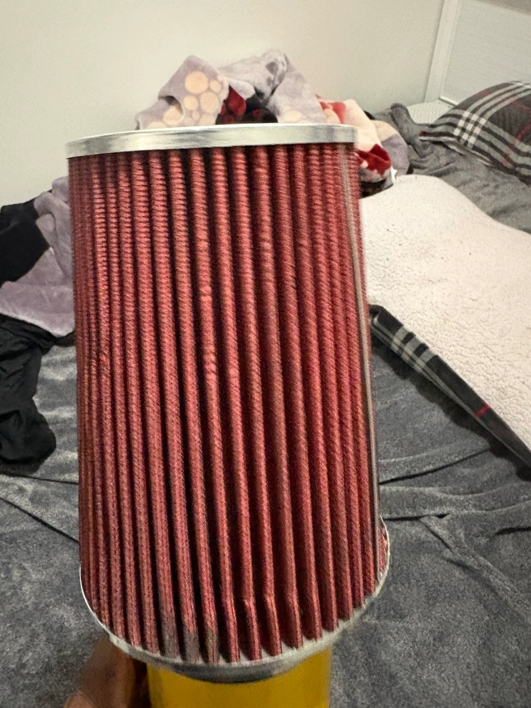Yellow Cold Air Intake with Red Filter - photo 5