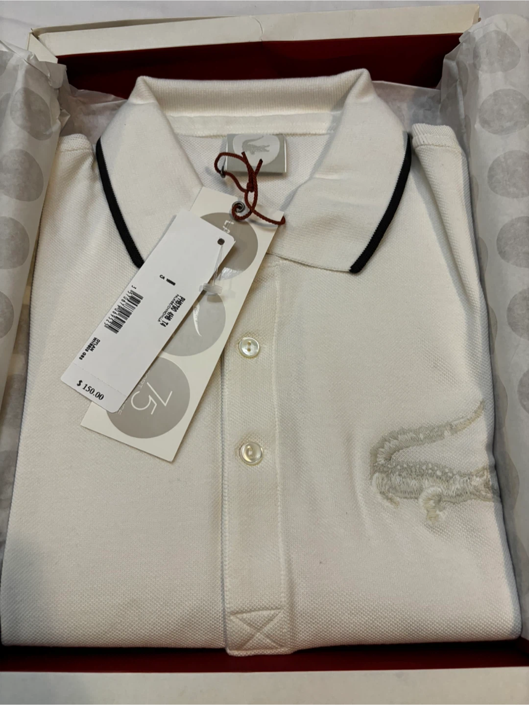 New Lacoste Dylan Polo Shirt -Size 4 - photo 2
