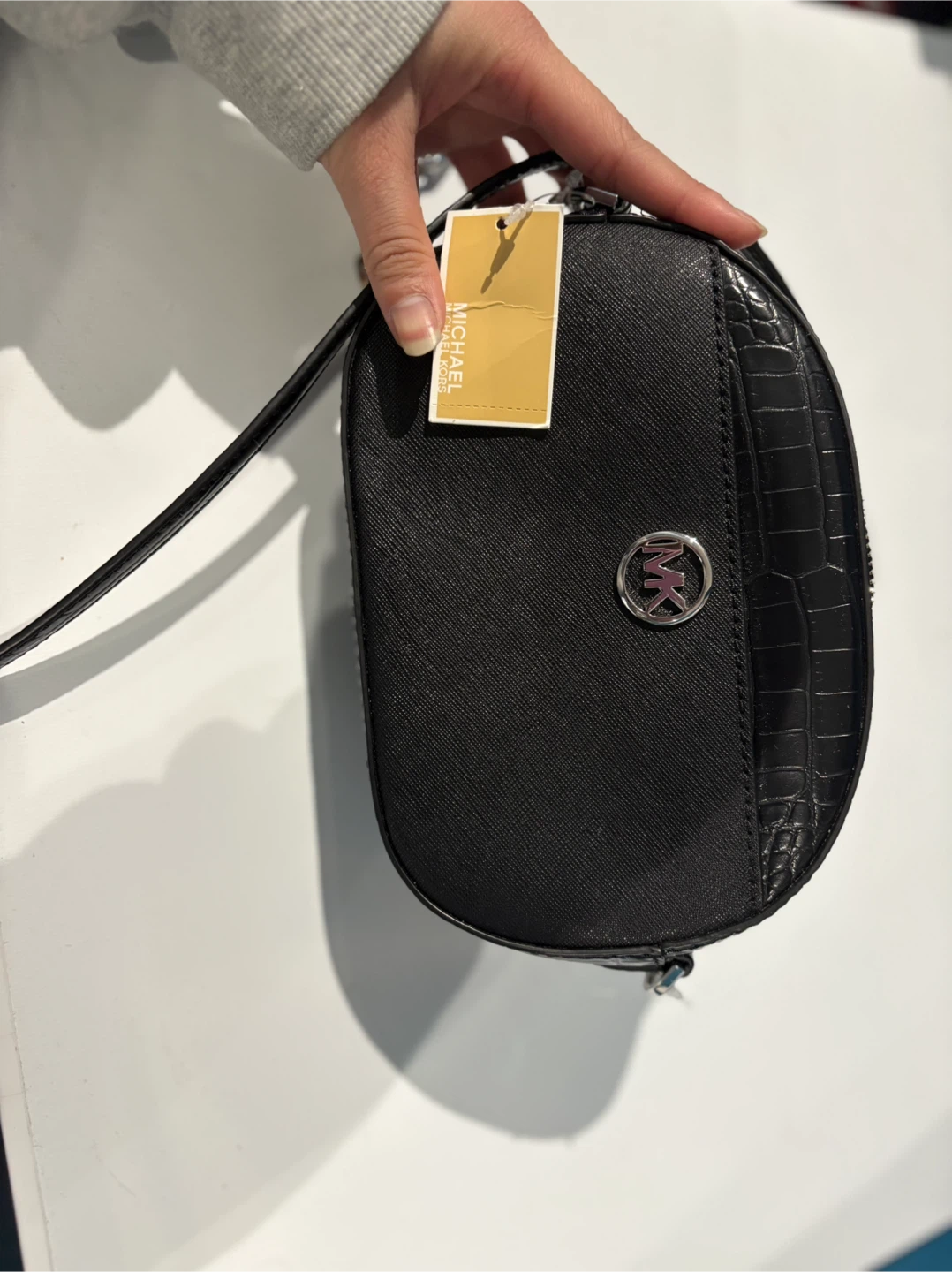 Michael Kors Black Leather Crossbody Bag
