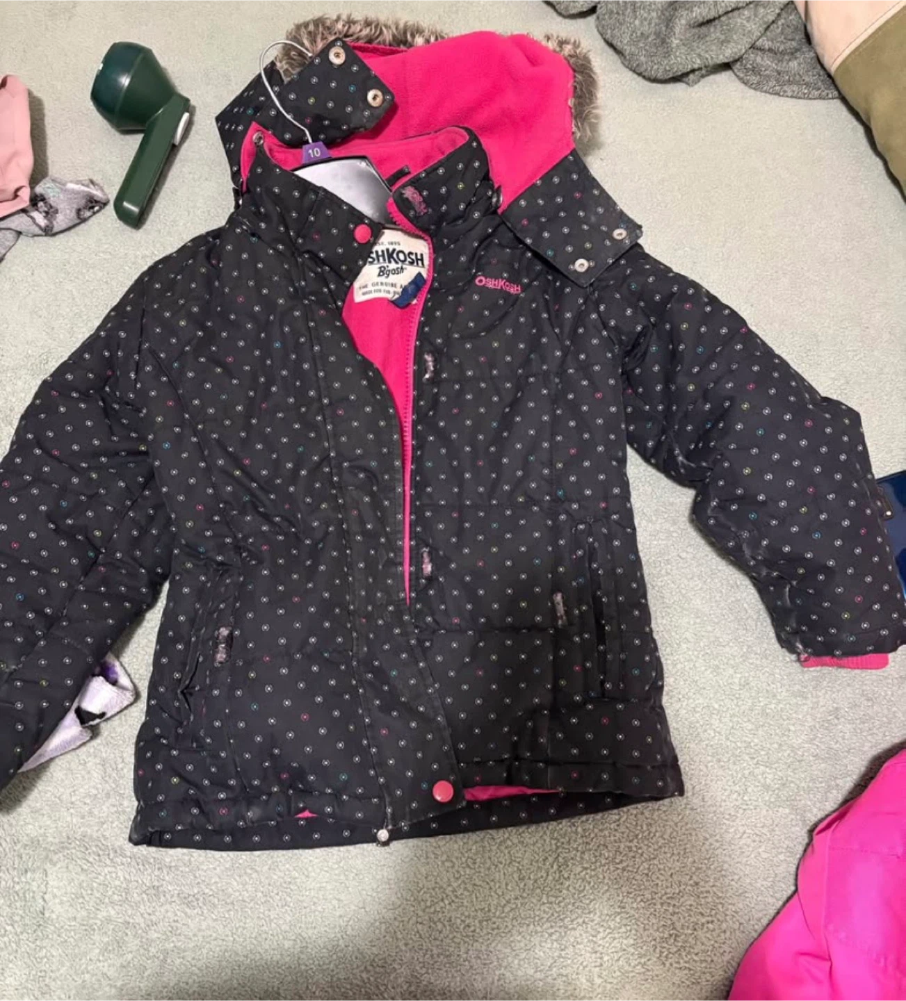 OshKosh B'gosh Snowsuit Jacket and Overalls Size 10 - photo 2
