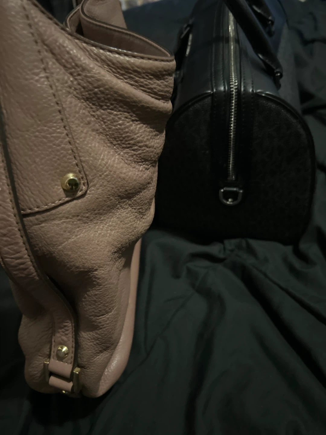 Michael Kors Handbags (2) - Pink and Black Logo Print - photo 2