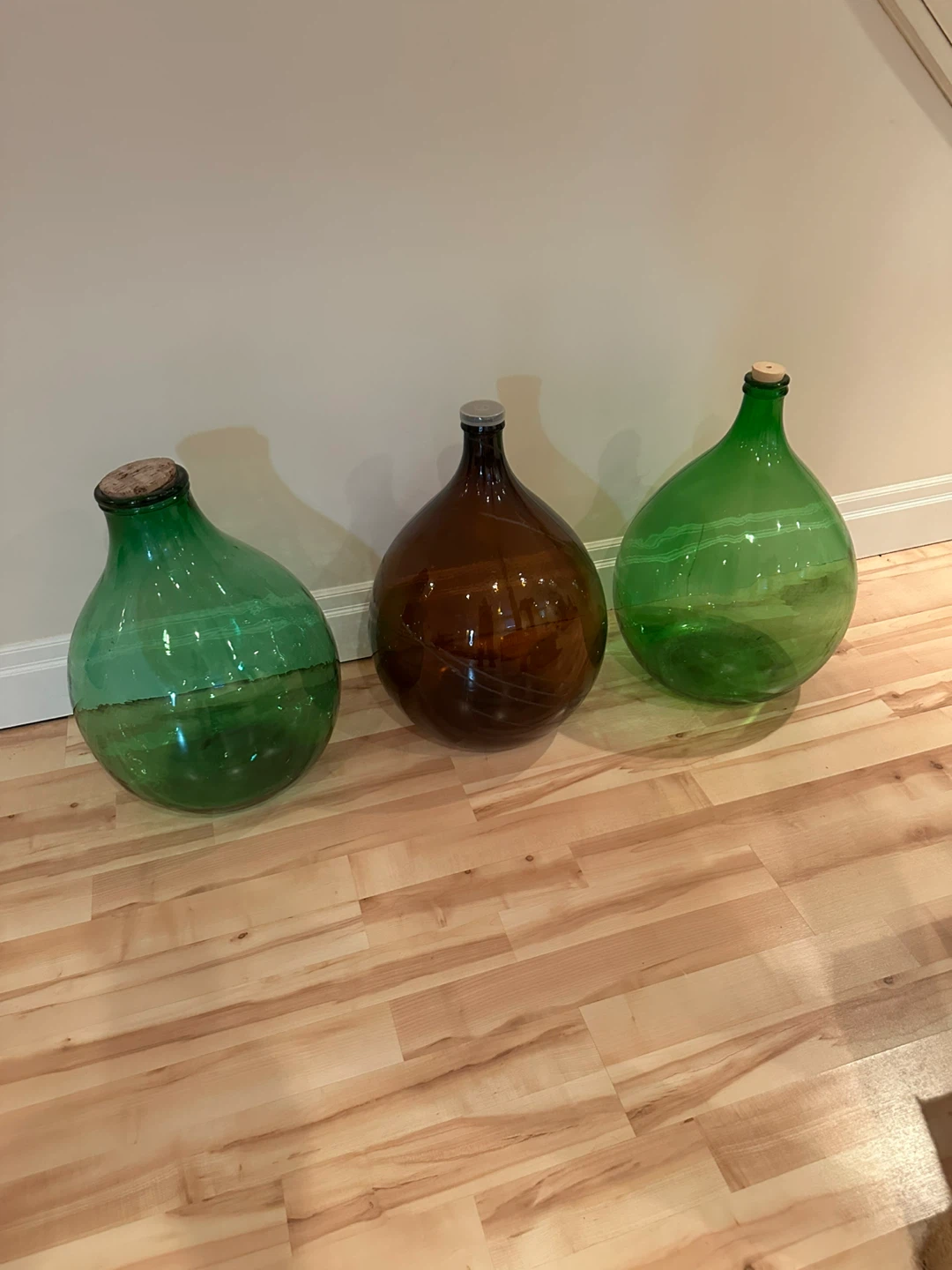 Glass Demijohn Bottles green$45 amber$65 - photo 2