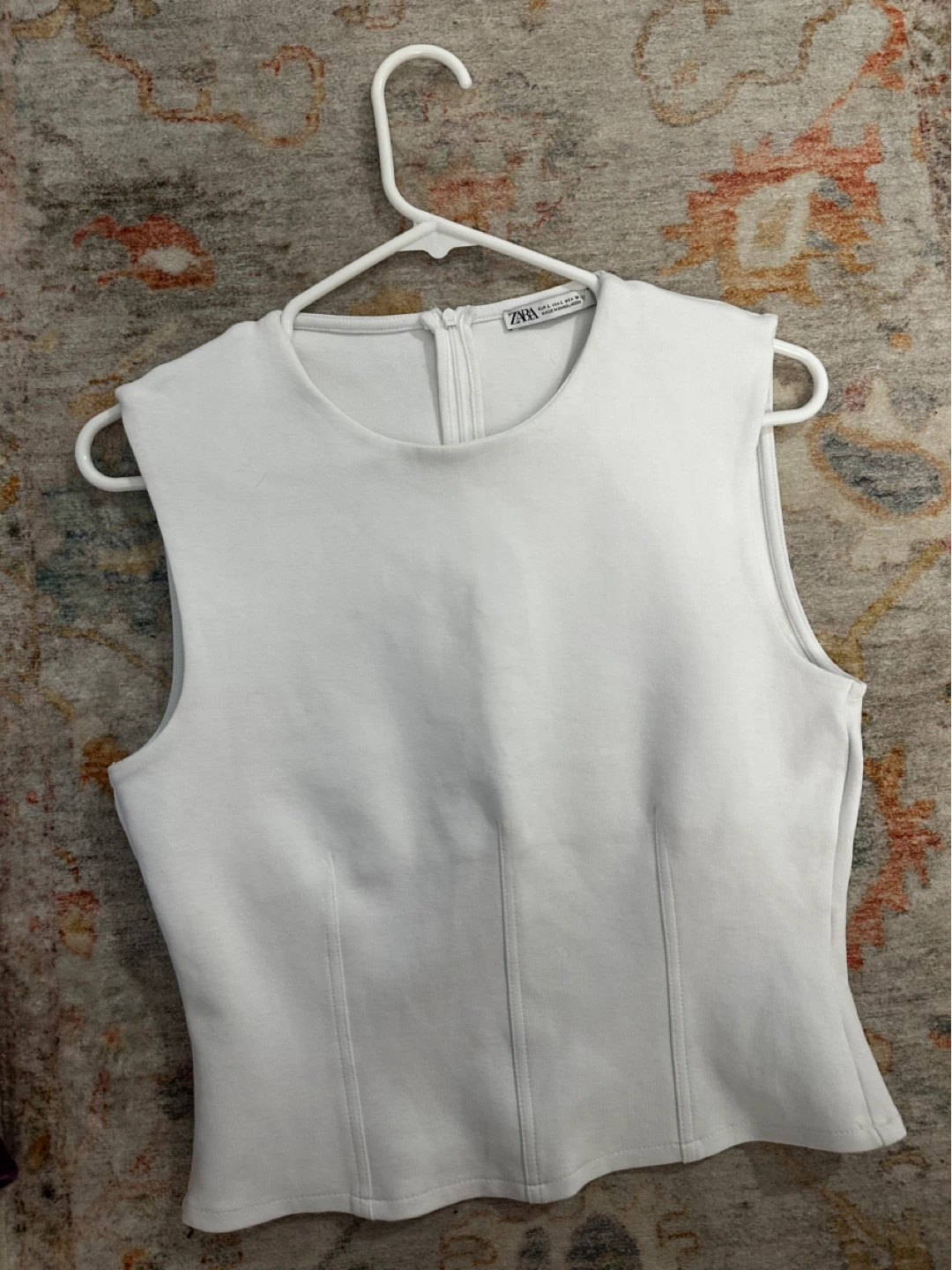 White ZARA Sleeveless Top