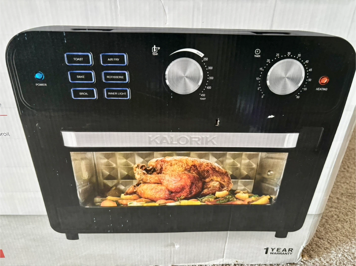 Kalorik Digital Air Fryer Toaster Oven,New - photo 4