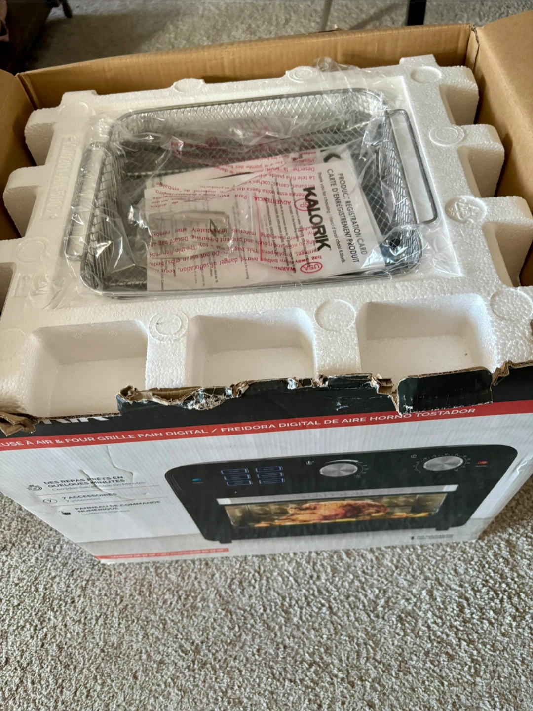 Kalorik Digital Air Fryer Toaster Oven,New - photo 2