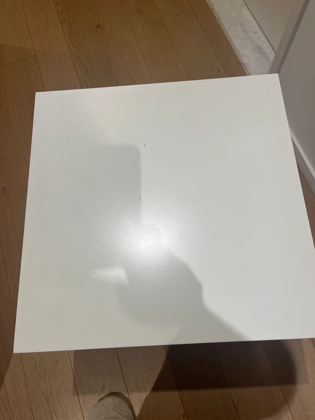 White Square End Table - photo 2