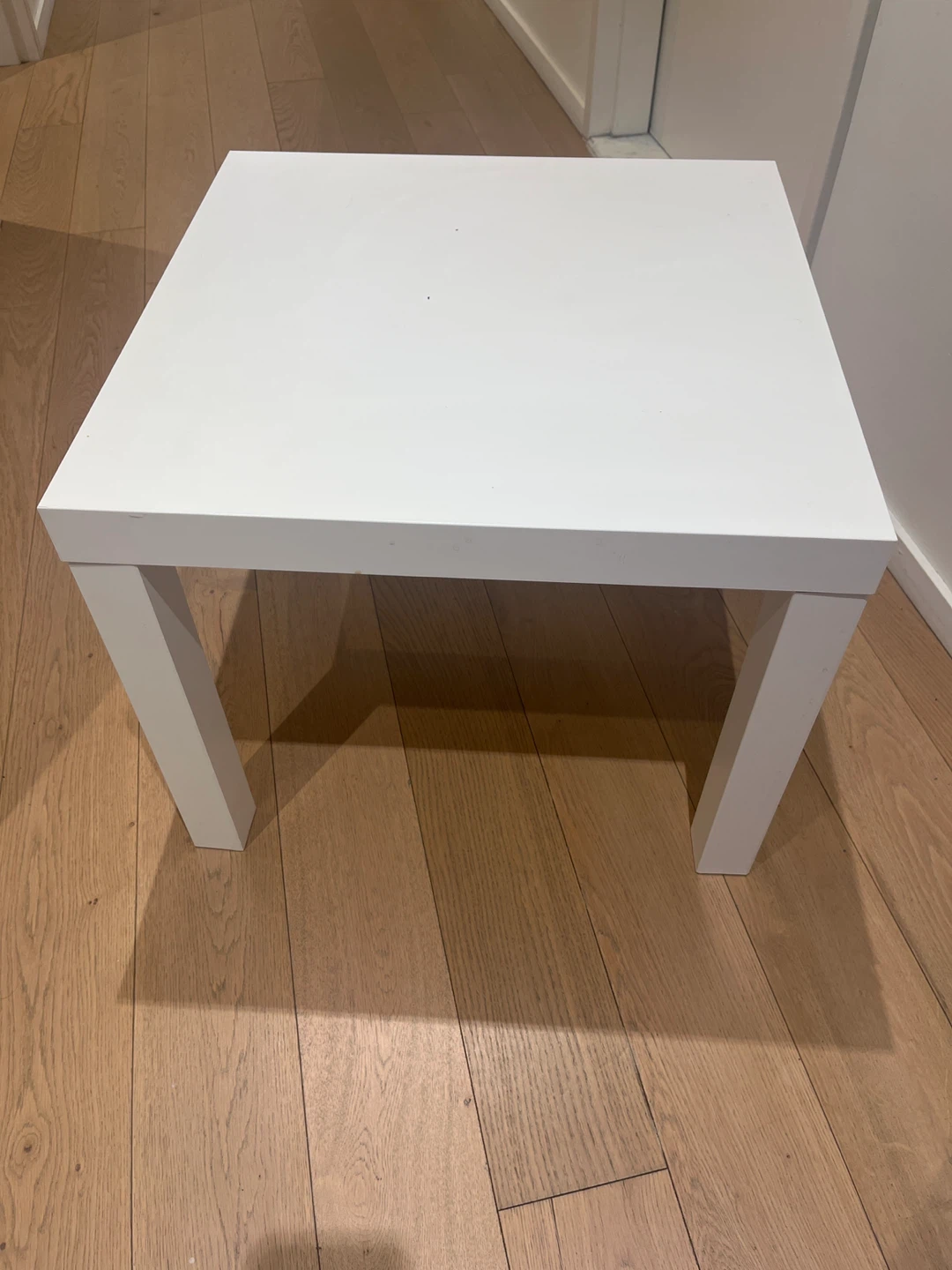 White Square End Table