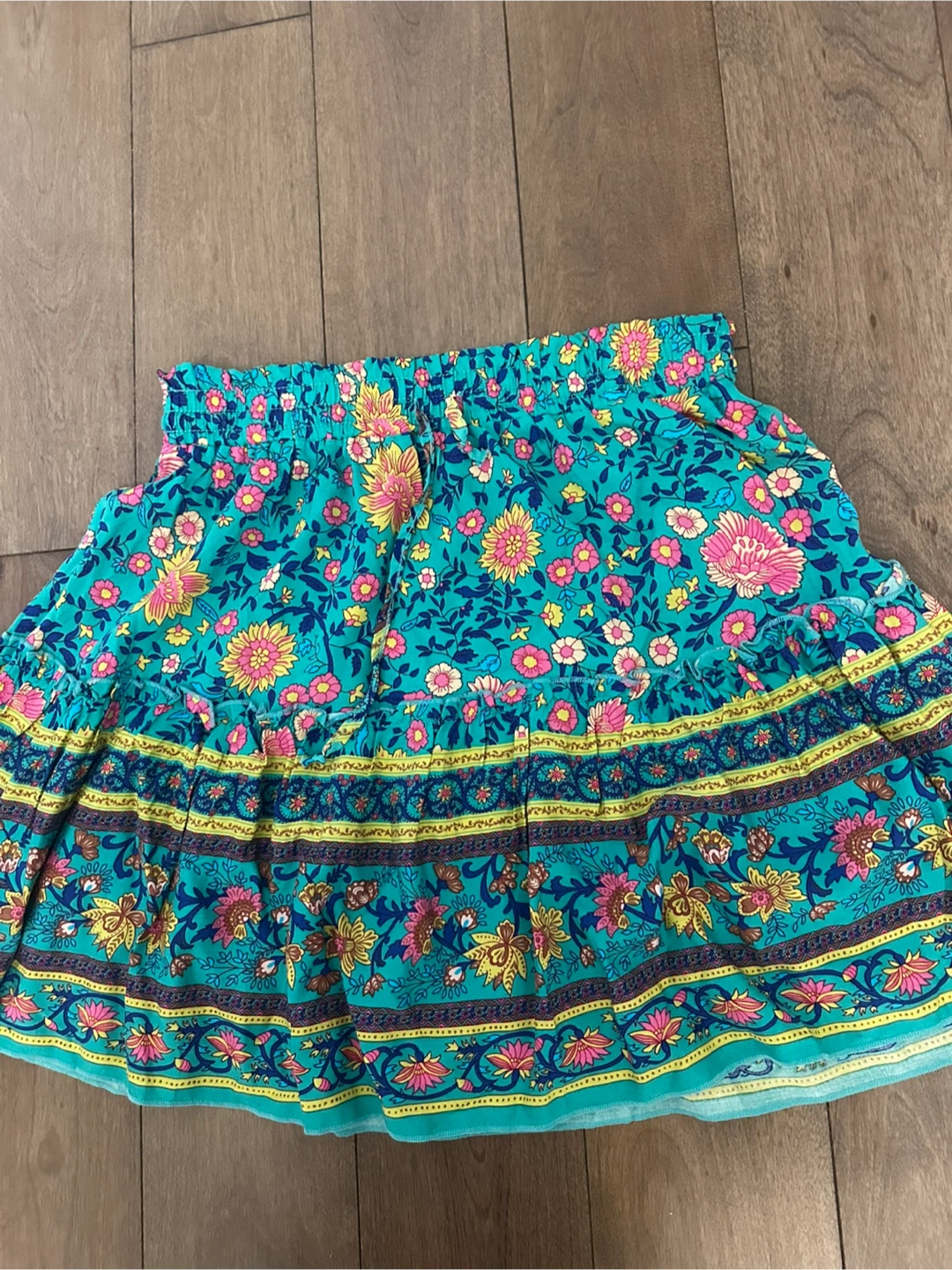 Abelly floral tiered mini skirt size S - photo 2