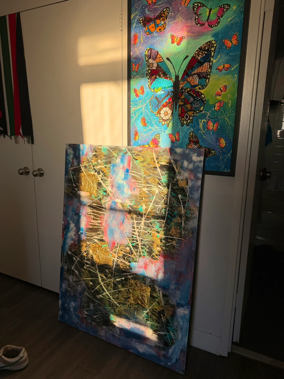 Abstract Mixed Media Wall Art
