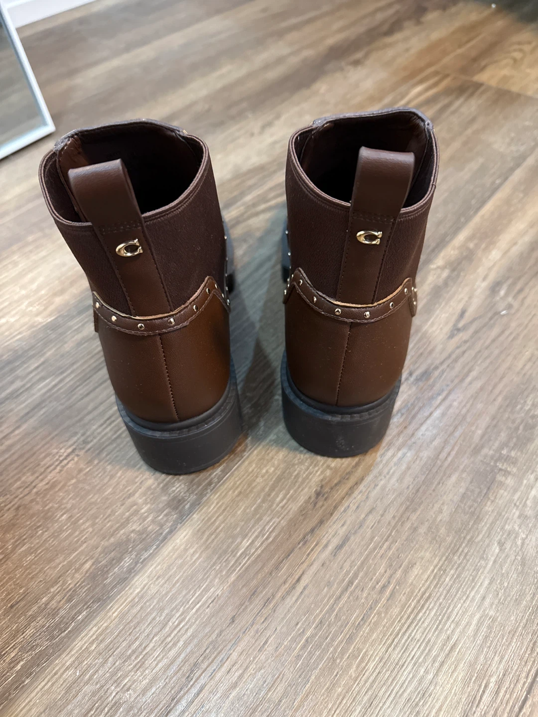 Moving sale- Brown Chelsea Boots with Stud Detail - photo 3