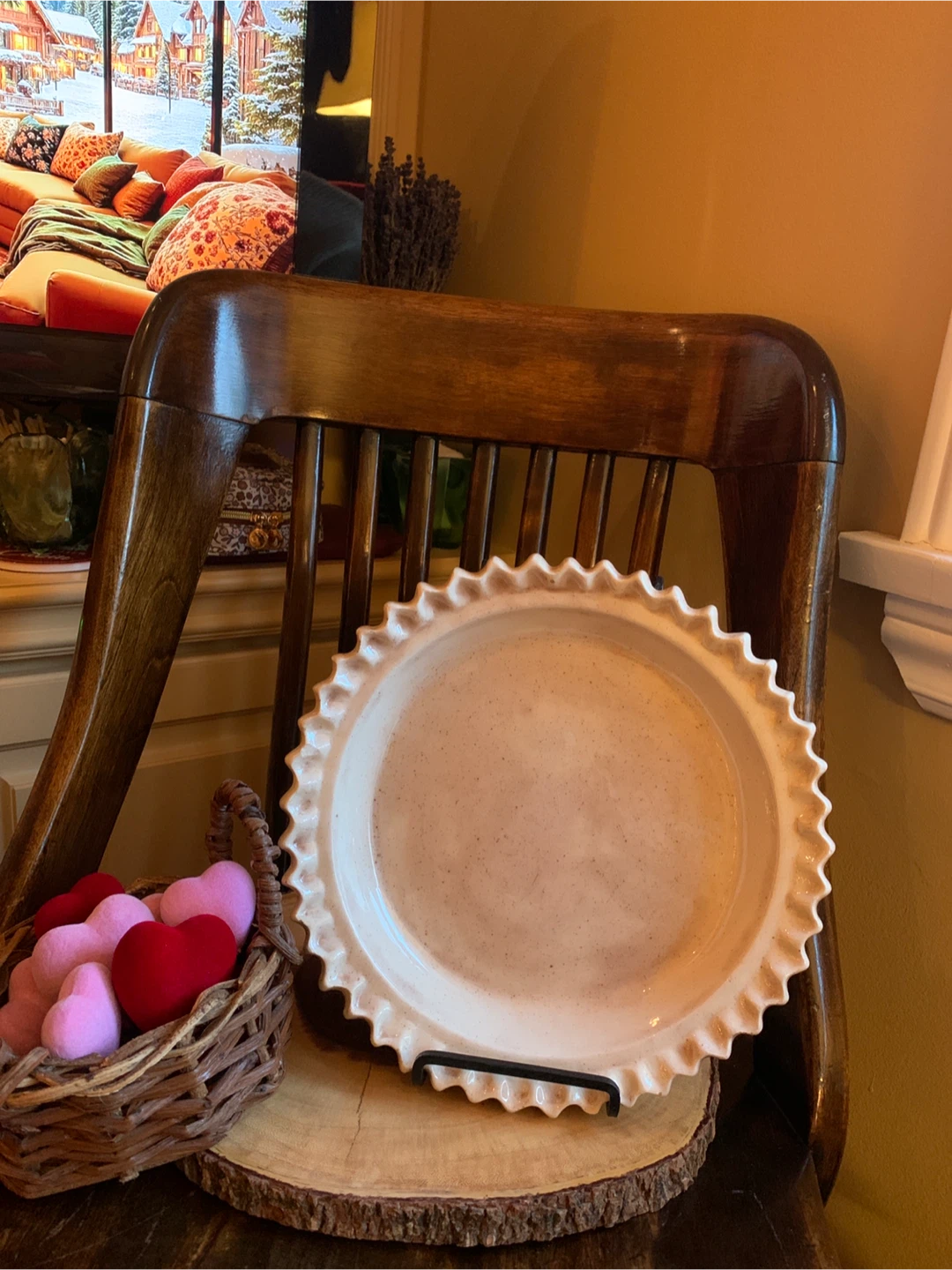 Vintage Ceramic Pie Plate