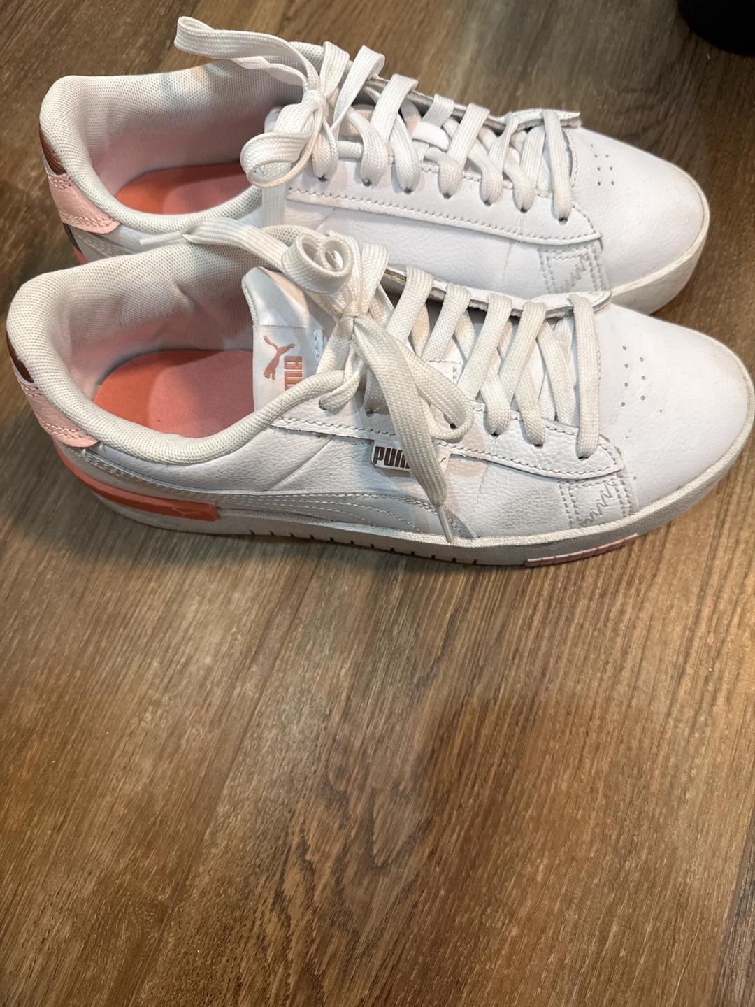Puma Women's White Sneakers with Rose Gold Accents - photo 2