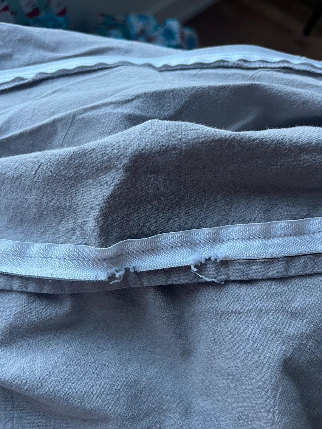 Cotton Grey Duvet Cover -Queen size - photo 2