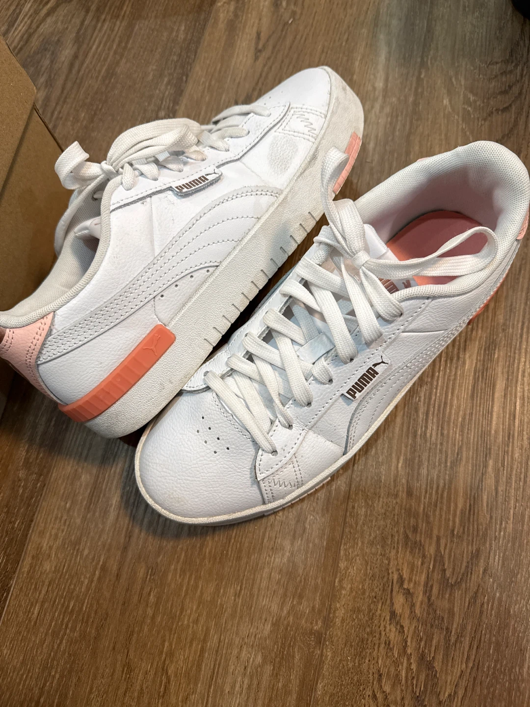 Puma Women's White Sneakers with Rose Gold Accents - photo 4