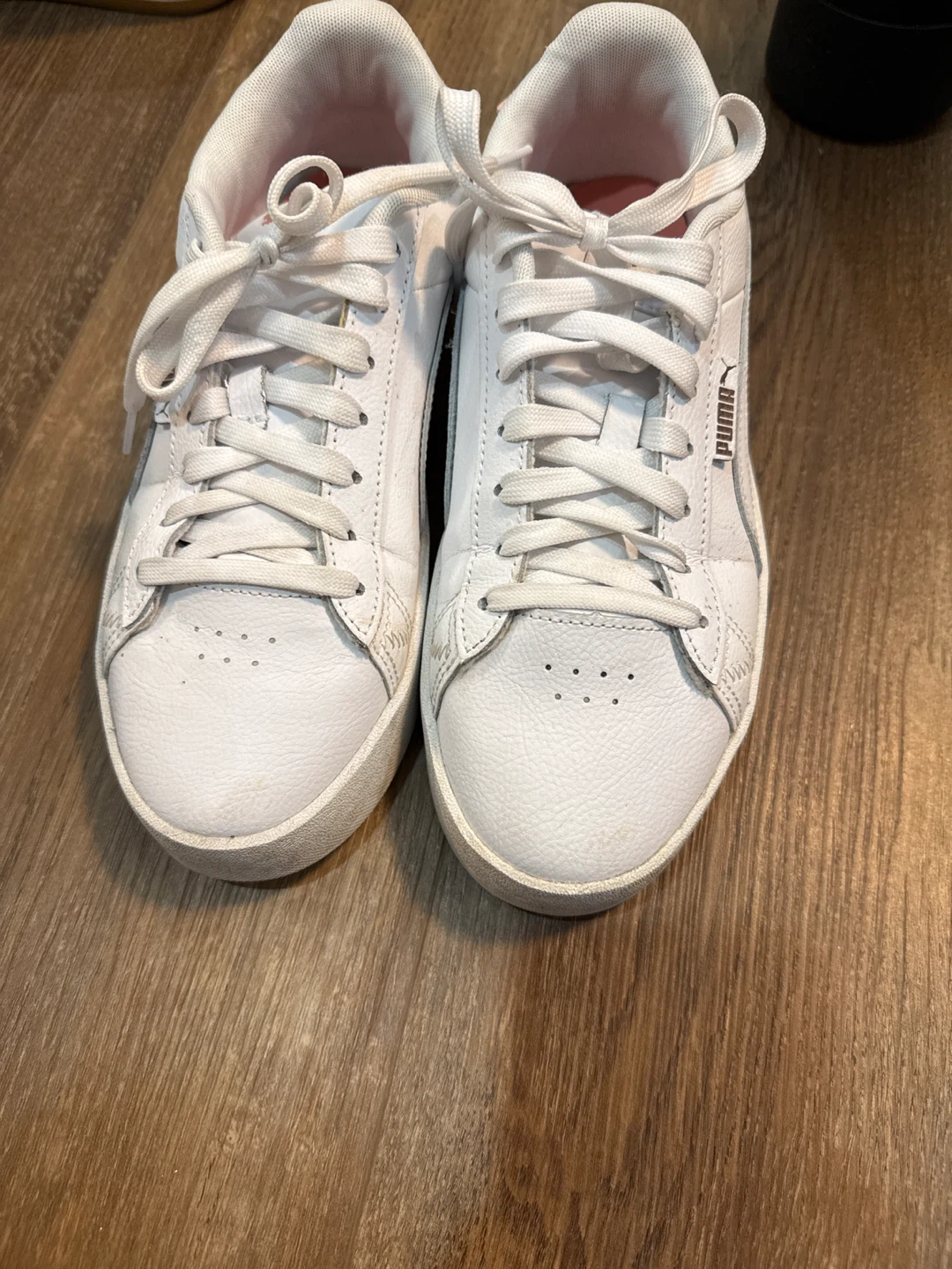 Puma Women's White Sneakers with Rose Gold Accents - photo 3