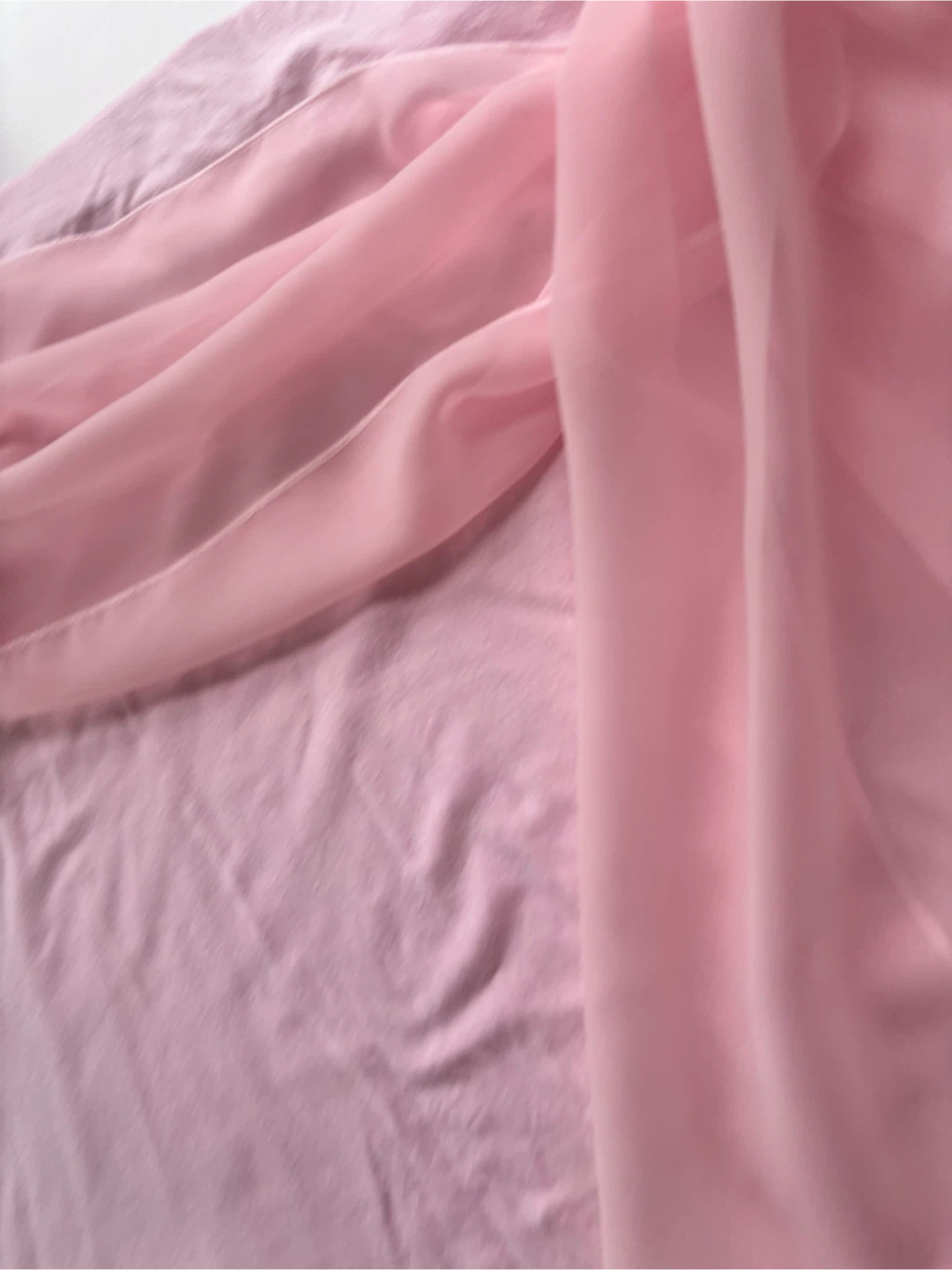 Kenzie Pink Draped Chiffon Mini Skirt - Size M - photo 5