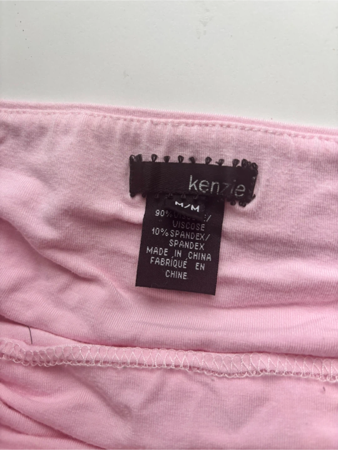 Kenzie Pink Draped Chiffon Mini Skirt - Size M - photo 4