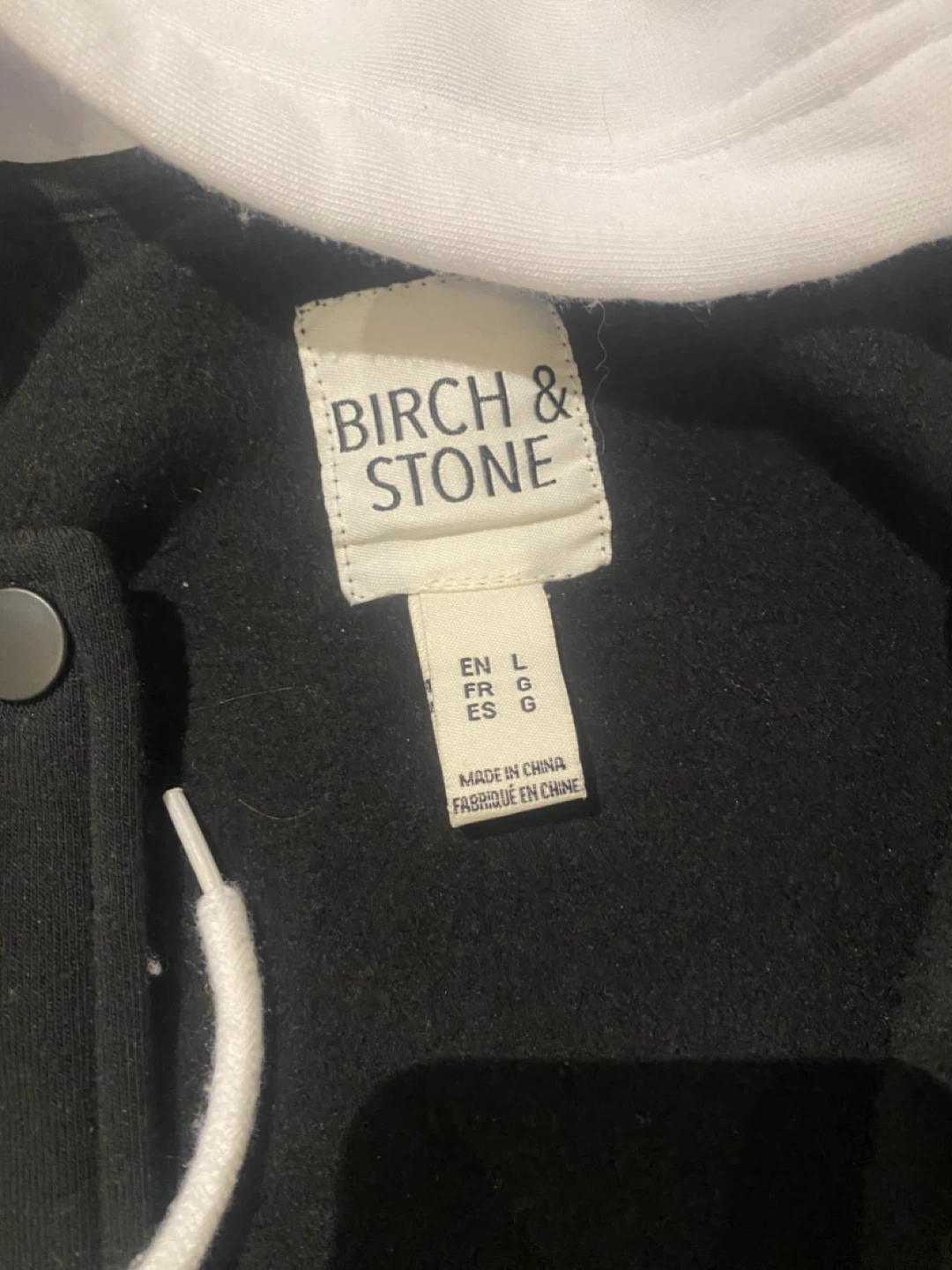 Birch & Stone Black & White Letterman Jacket - photo 2