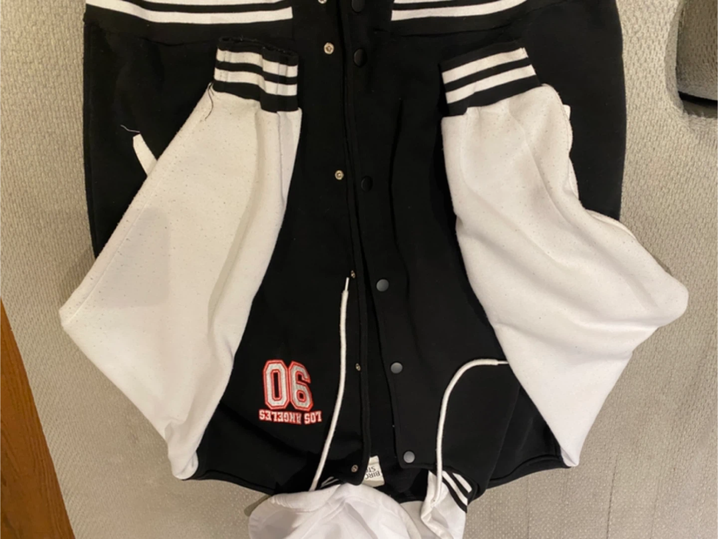 Birch & Stone Black & White Letterman Jacket - photo 3