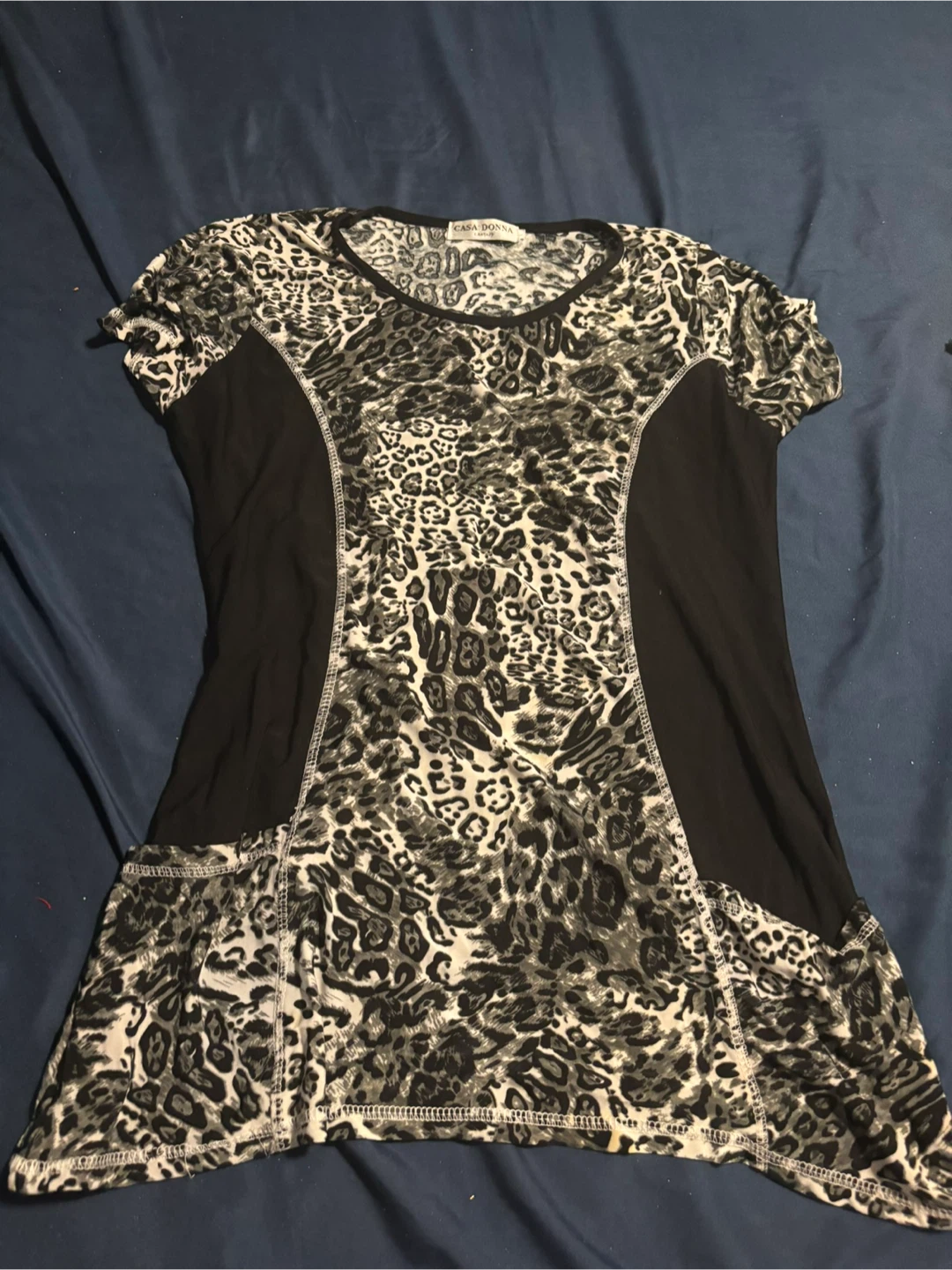 Casa Donna Tunic Top - Leopard Print