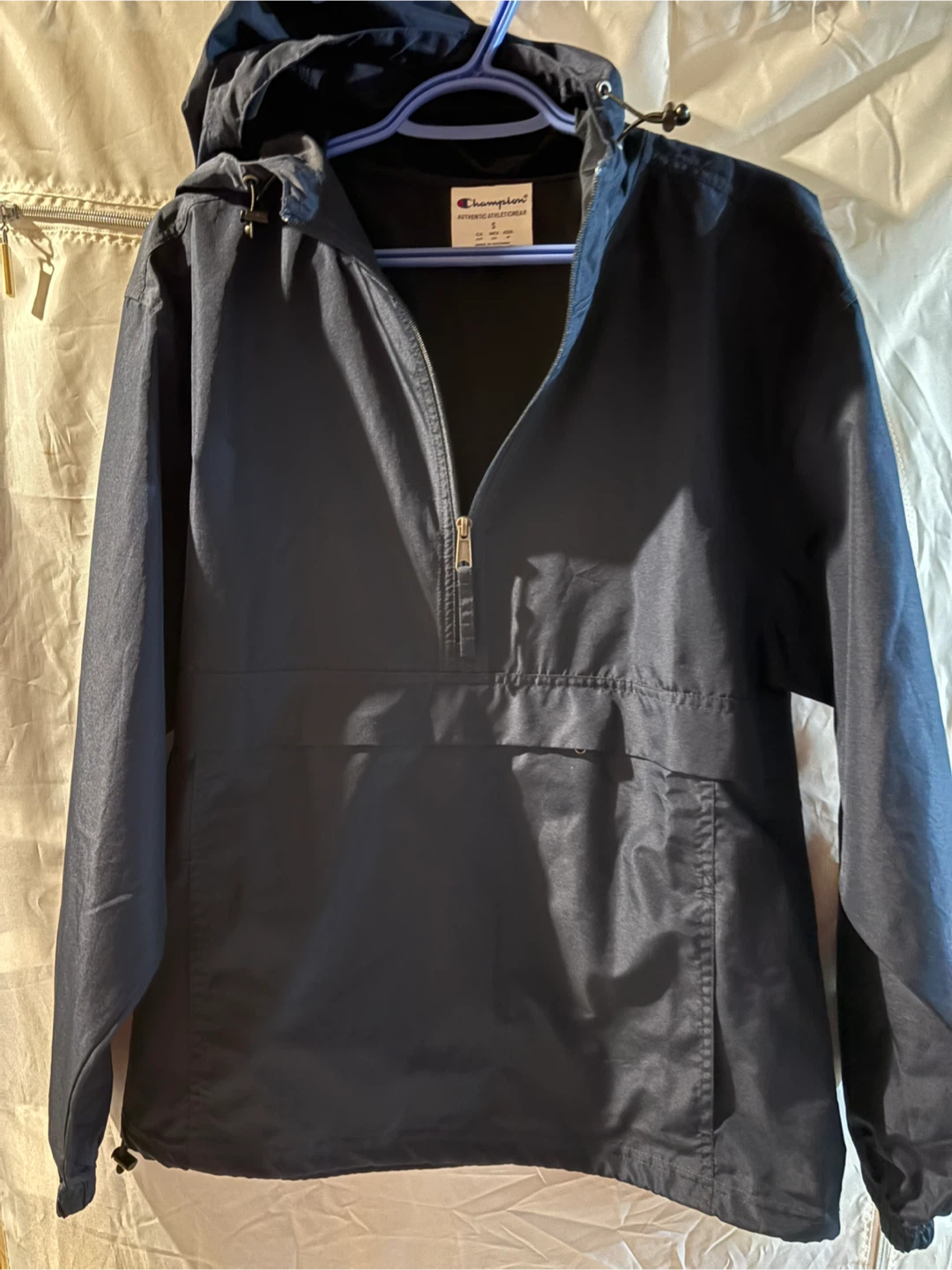 Size Small Champion 1/2 zip windbreaker