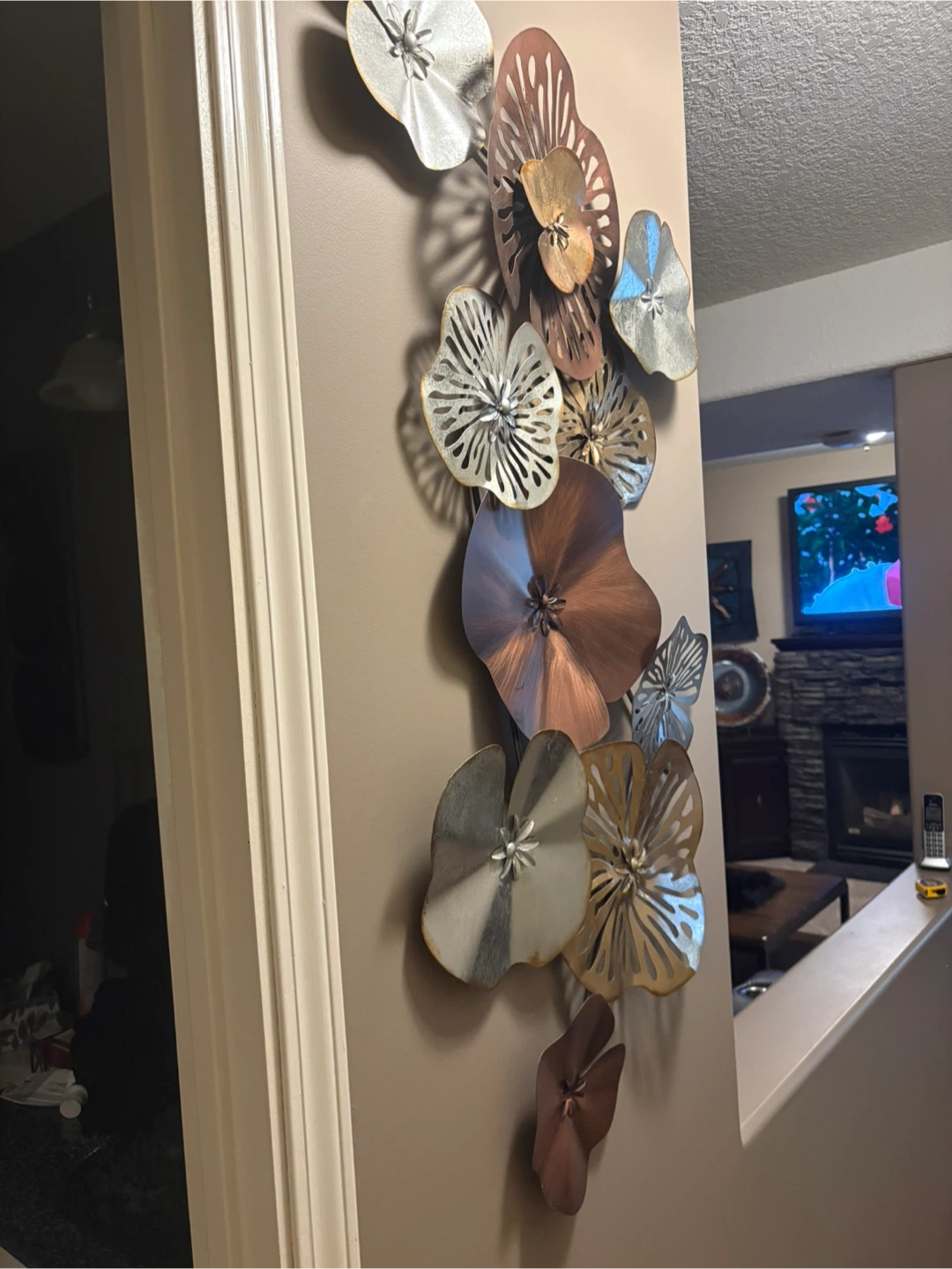 Metal Flower Wall Art Sculpture