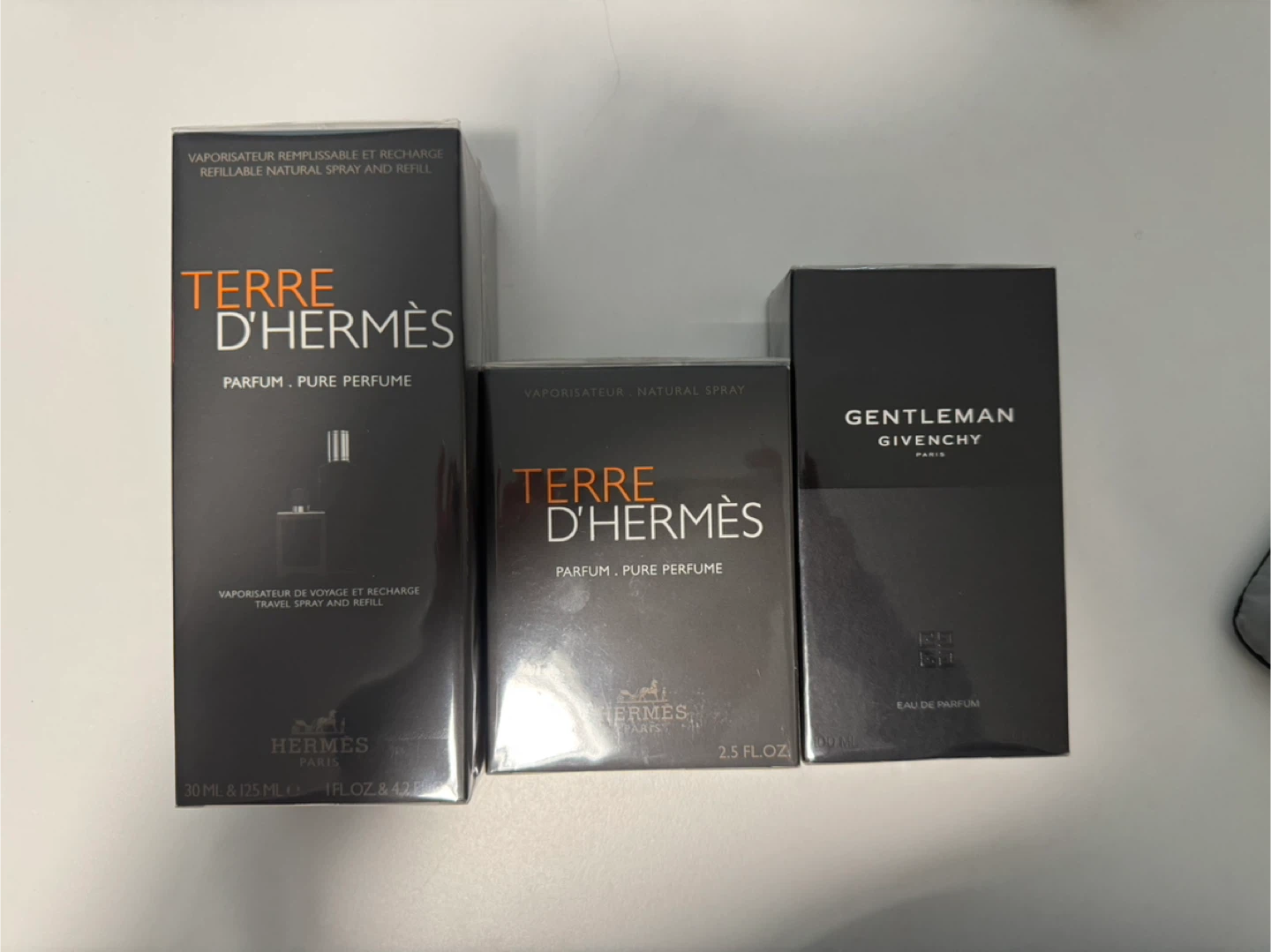 Hermes and Givenchy perfume