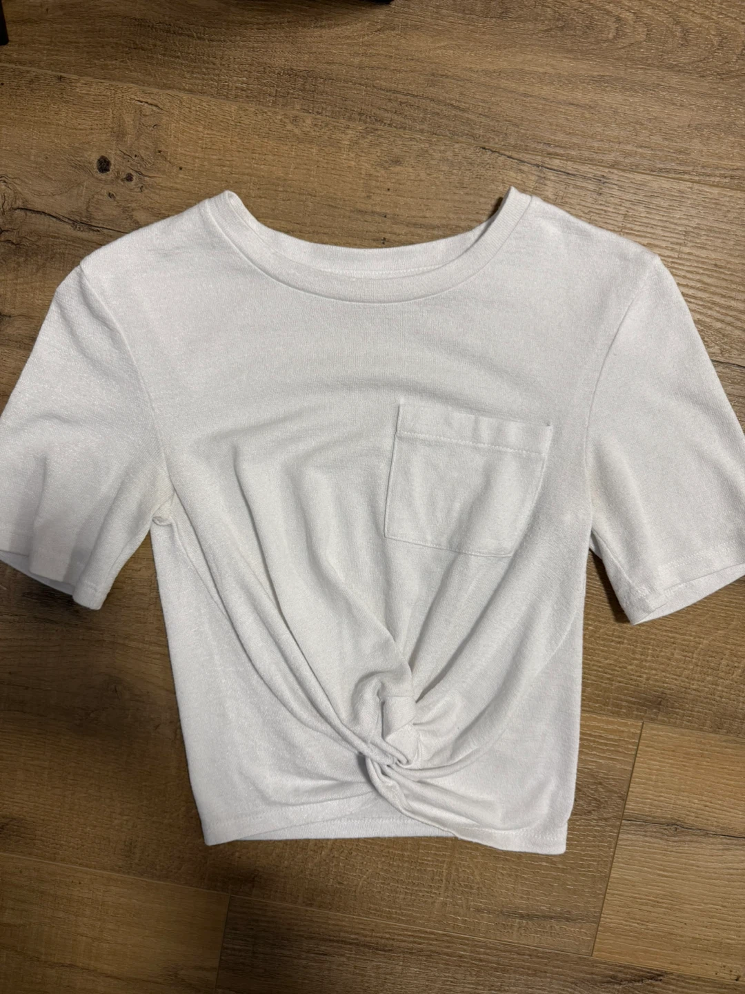 Wilfred Free White Twist Front Pocket T-Shirt XS