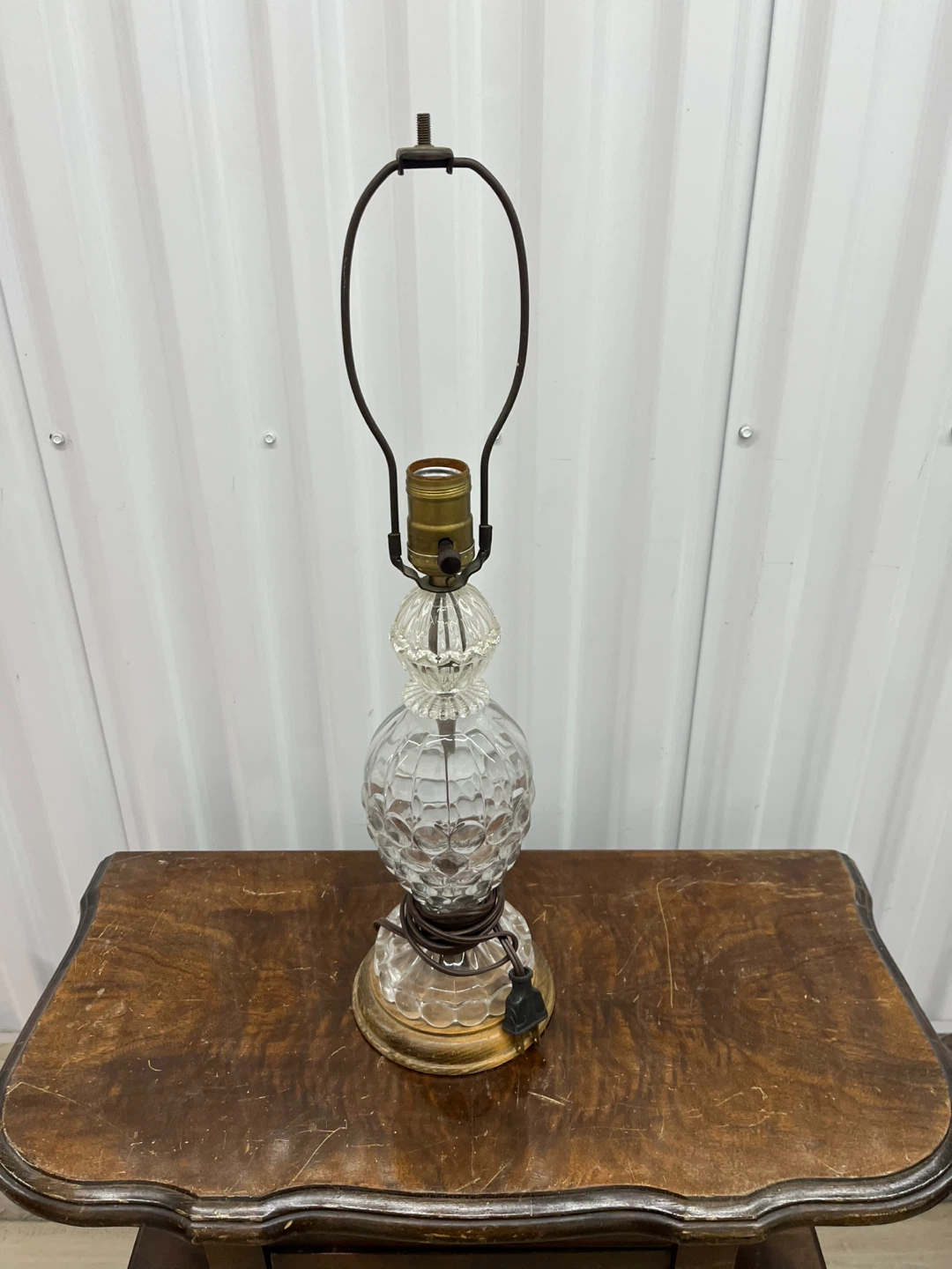 Vintage Glass Table Lamp