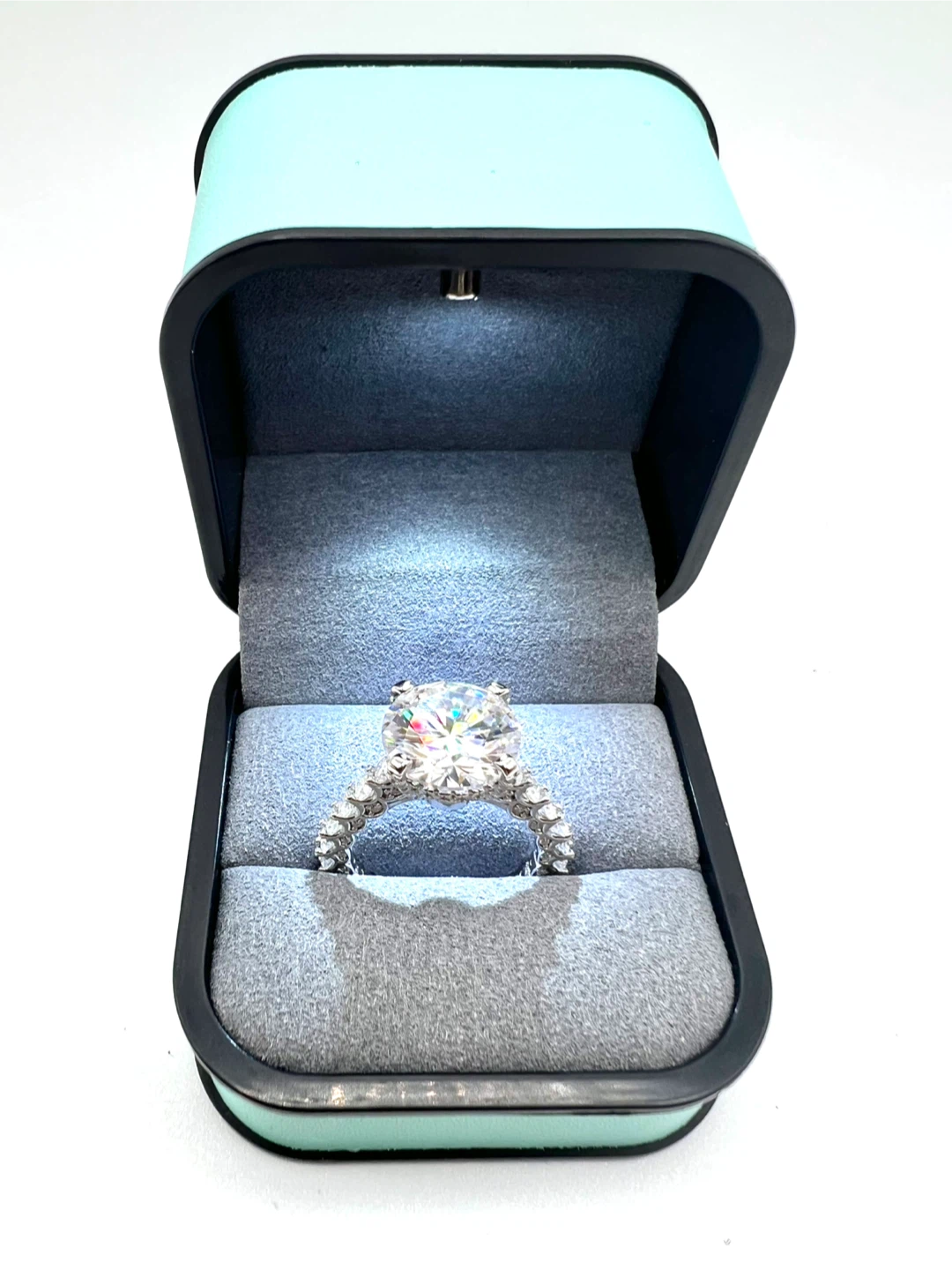 5 Carat Moissanite 925 Sterling silver engagement ring - photo 4