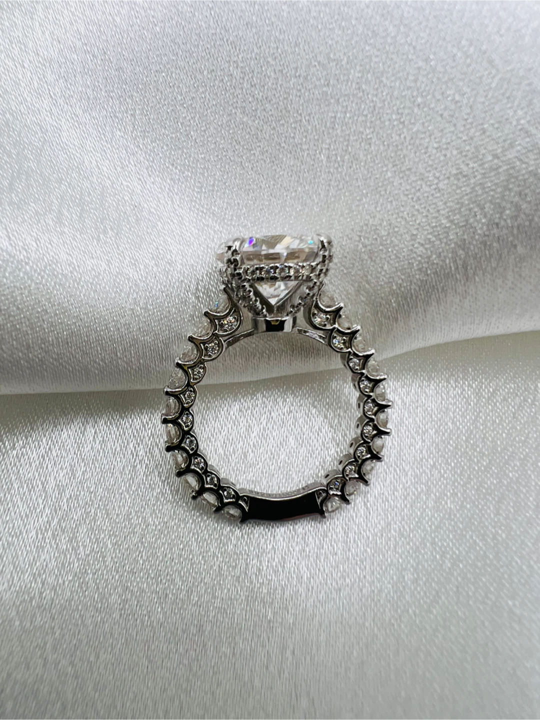 5 Carat Moissanite 925 Sterling silver engagement ring - photo 2