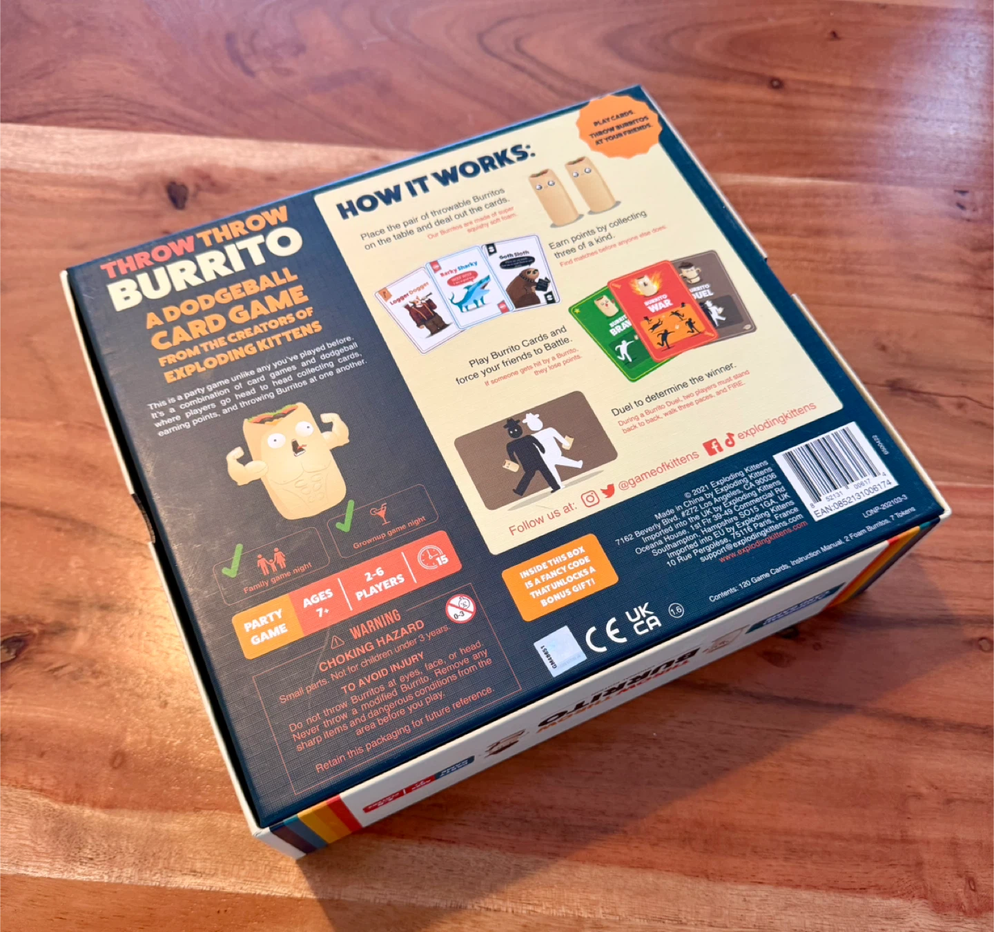 Throw Throw Burrito Dodgeball Card Game - photo 3