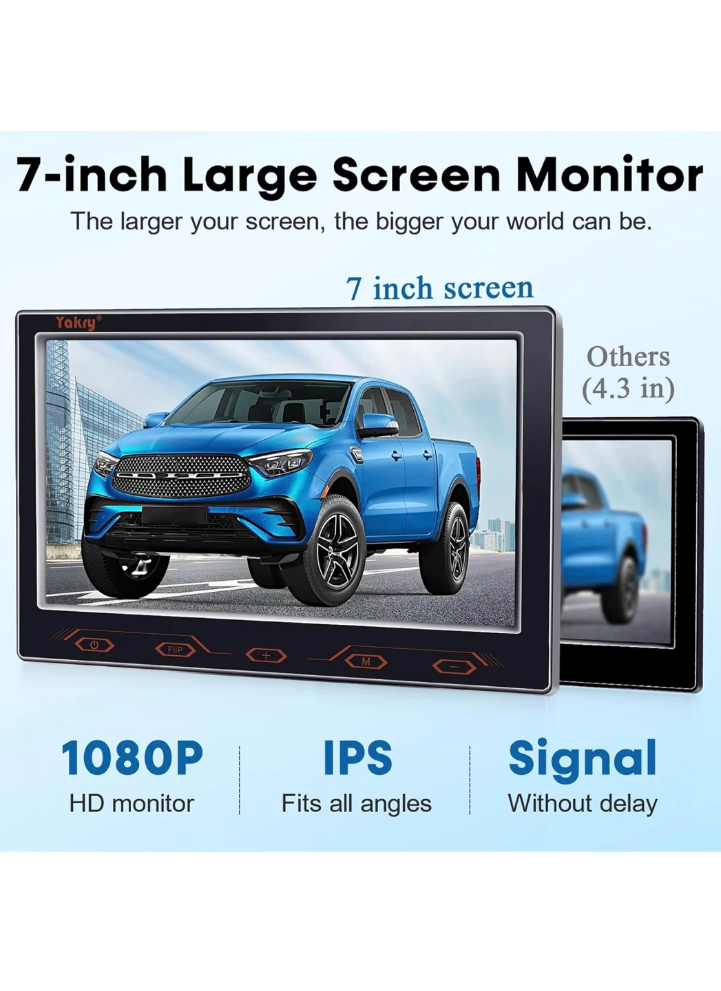 7-inch HD 1080P Backup Camera Monitor System 7BC - photo 3