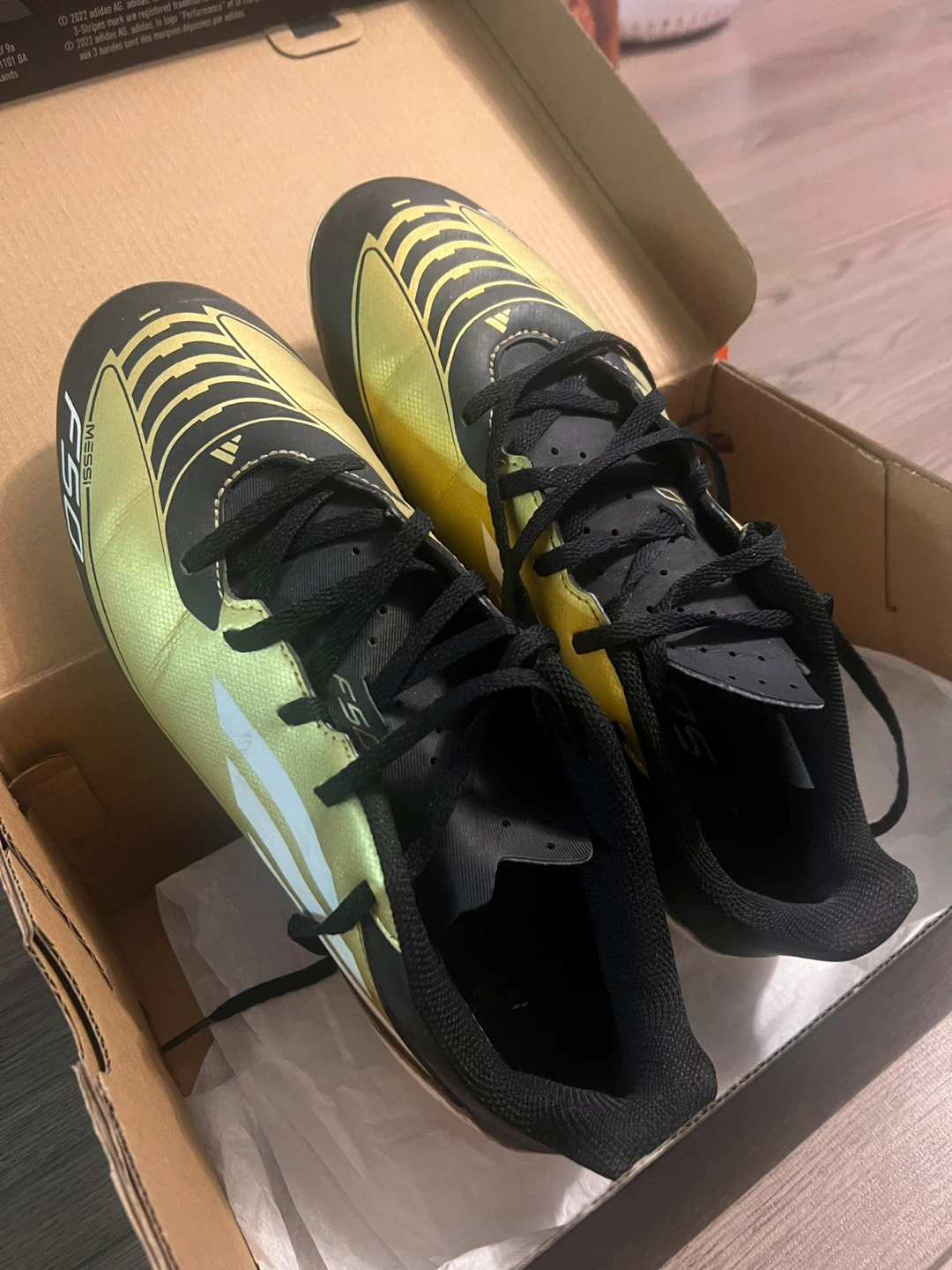 Adidas F50 Messi Soccer Cleats - Black/Gold