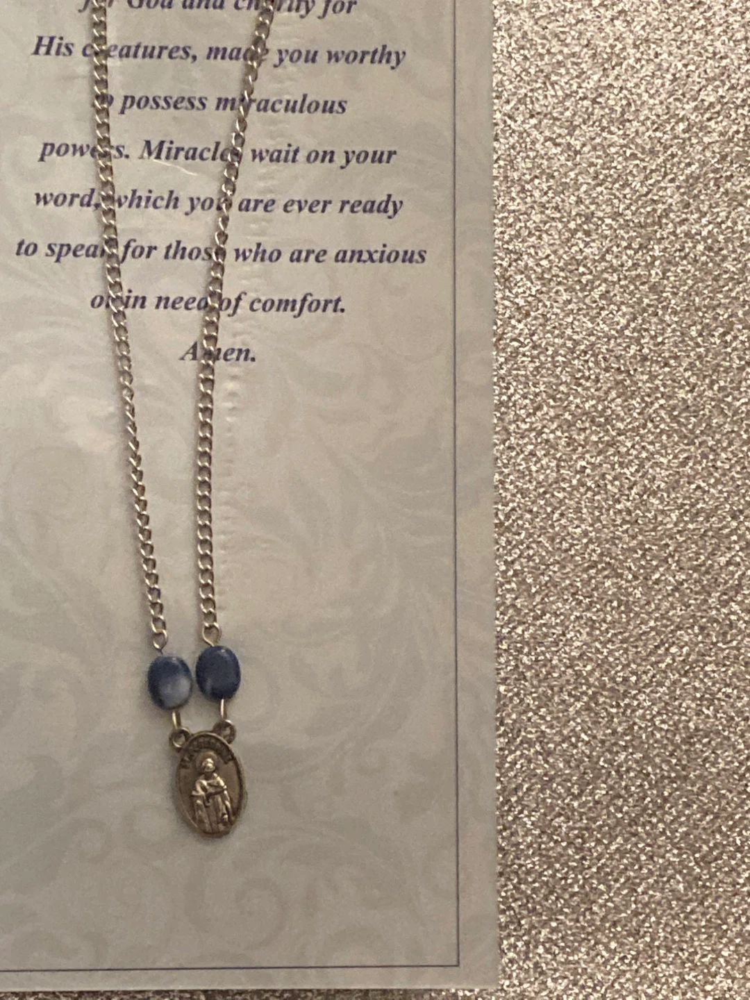 St. Peregrine and St. Anthony Necklace - photo 2