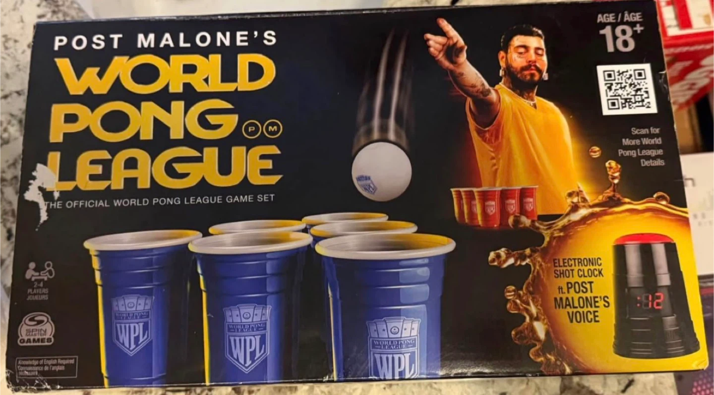 Post Malone's World Pong League Official Game Set