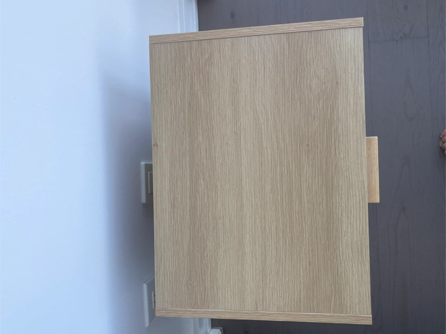 Bedside table (rattan, wood) - photo 5