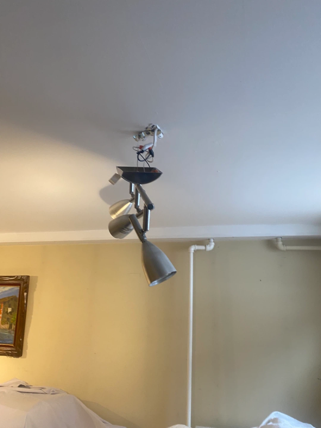 3-Light Metal Track Lighting Fixture - photo 2