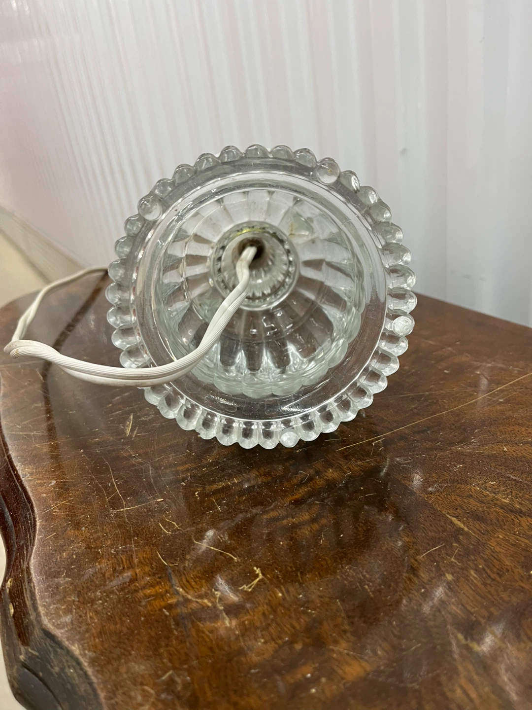 Vintage Clear Glass Table Lamp - photo 4