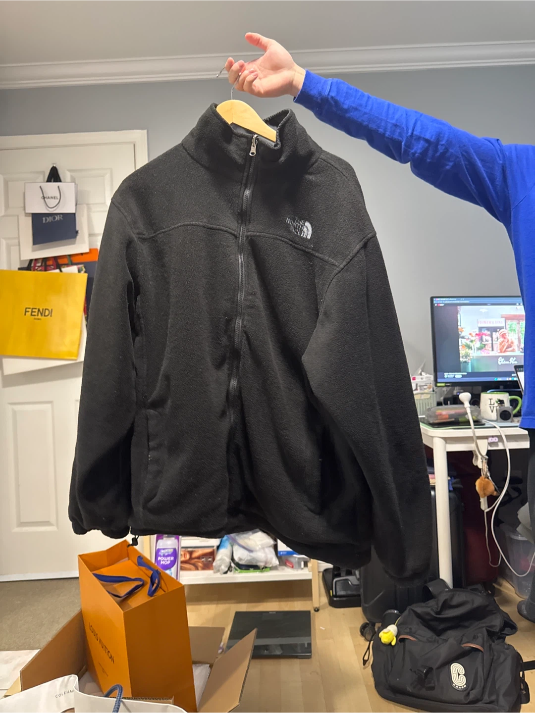 The North Face Black Fleece Jacket reversible - photo 3